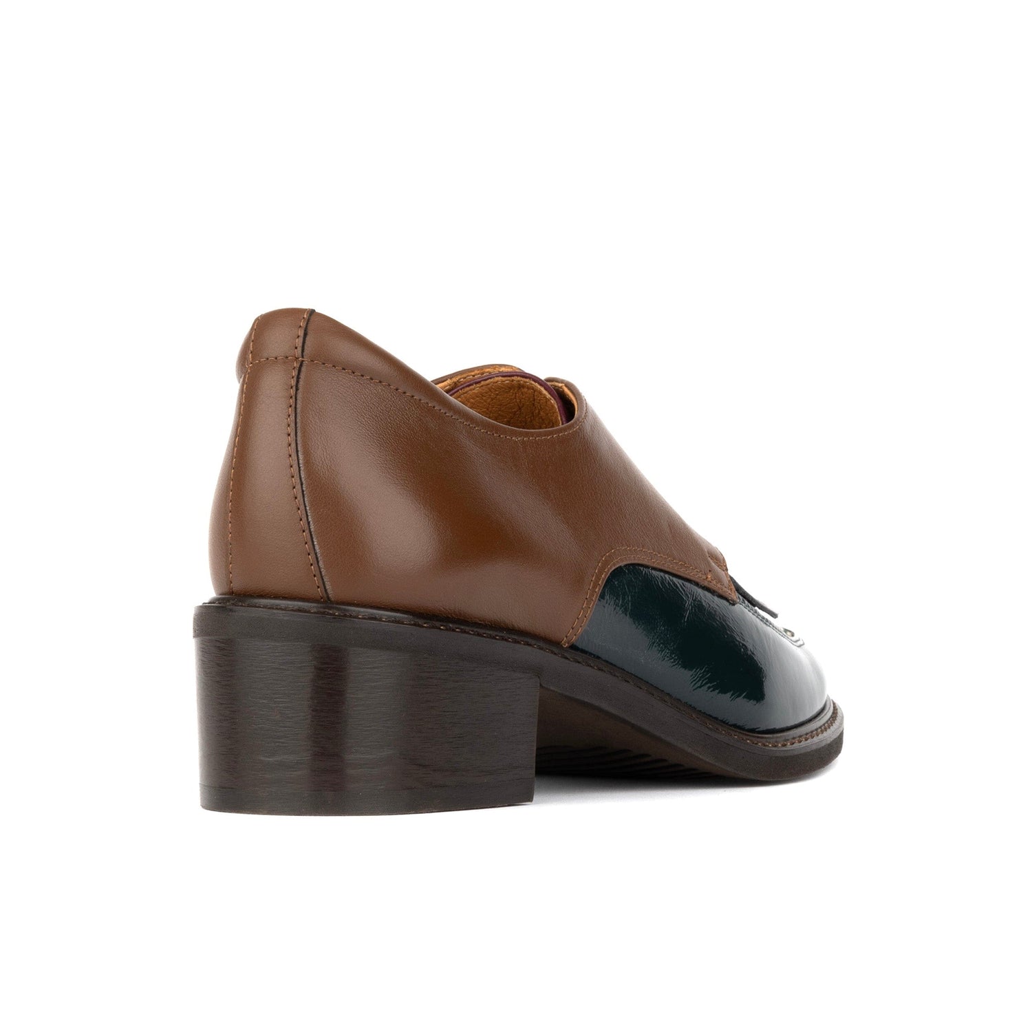 Retro Tone - Green & Brown & Purple Womens Heels Embassy London 