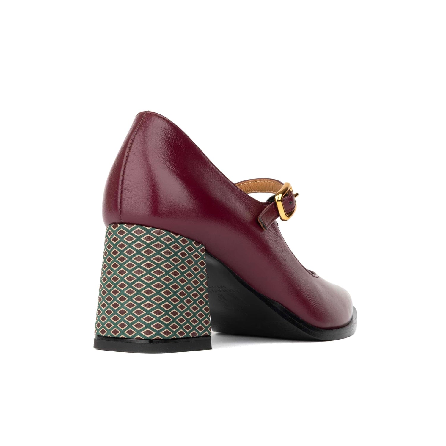 Hyde - Burgundy & Green Diamond Womens Heels Embassy London 