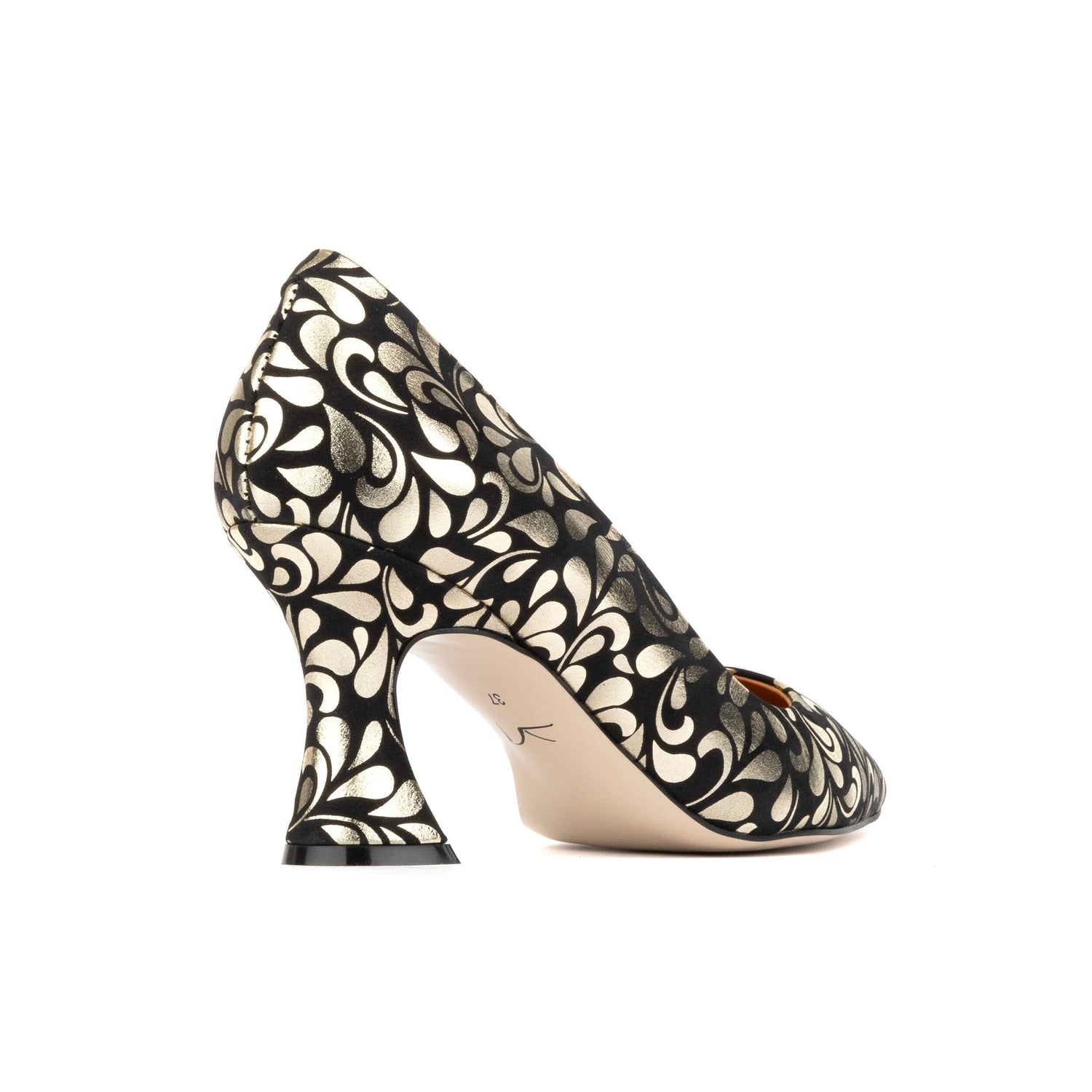 Sophia Hollywood - Black & Gold Womens Heels Embassy London 