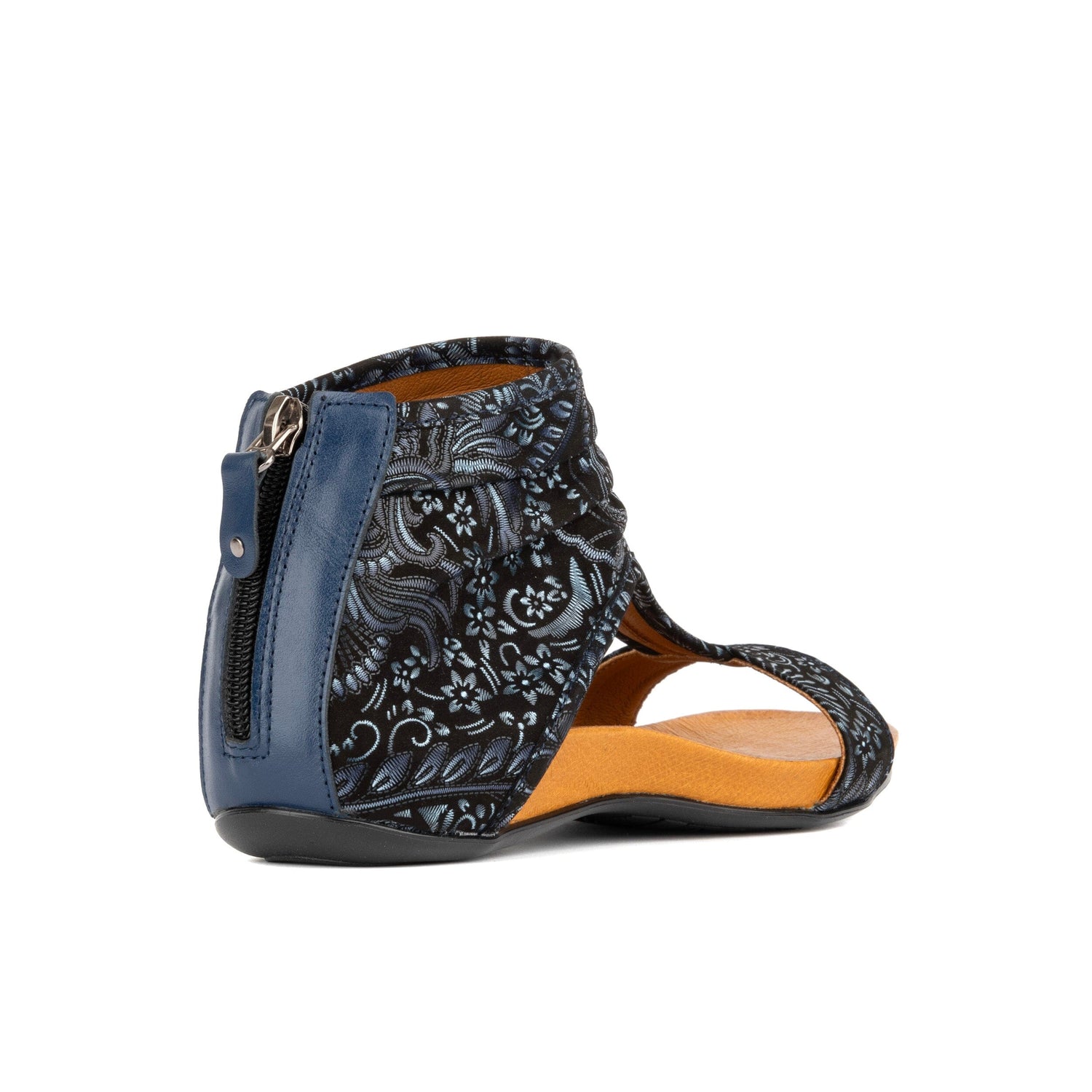 Downtown - Navy Floral Multi Womens Sandals Embassy London 