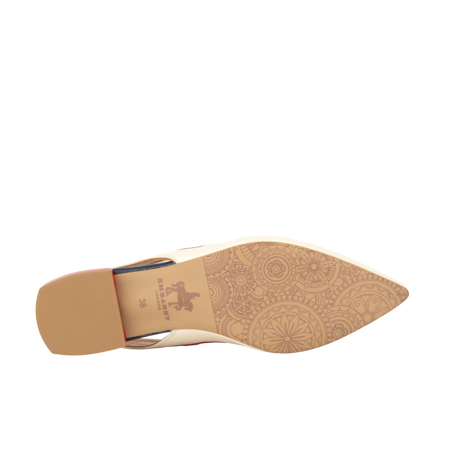 Holly - Cream & Red & Blue Womens Sandals Embassy London 