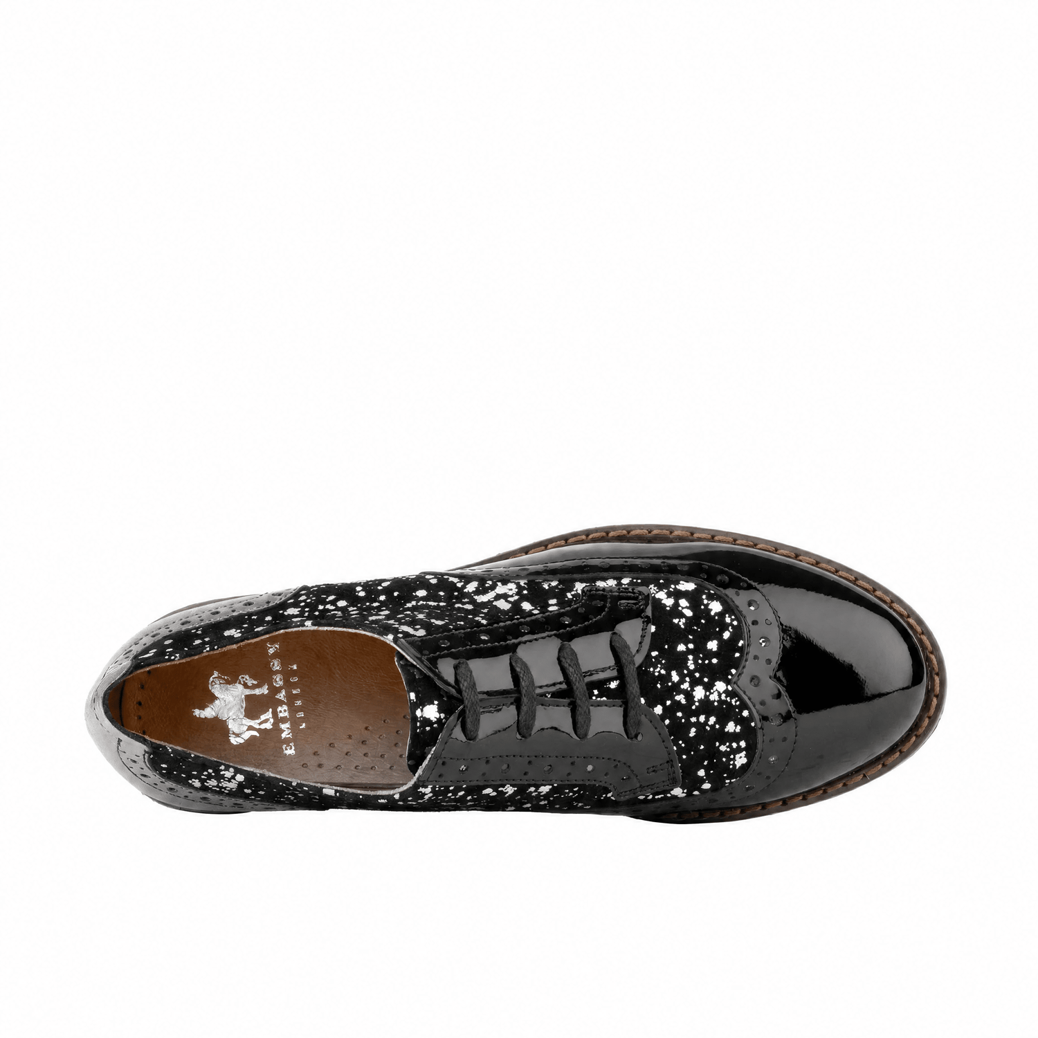 The Artist - Black & Silver Drops Womens Shoes Embassy London 