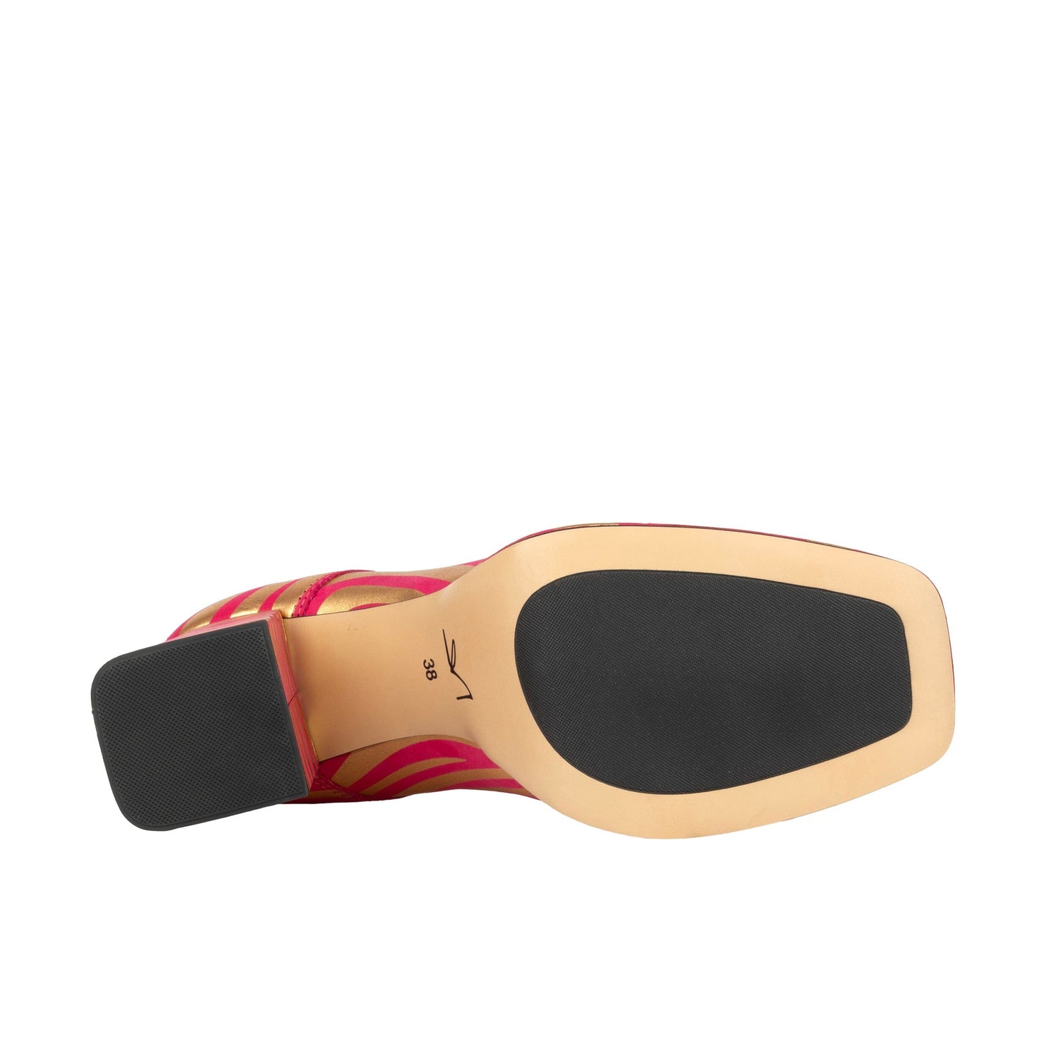 Roulette Platform - Pink & Gold Womens Heels Embassy London 