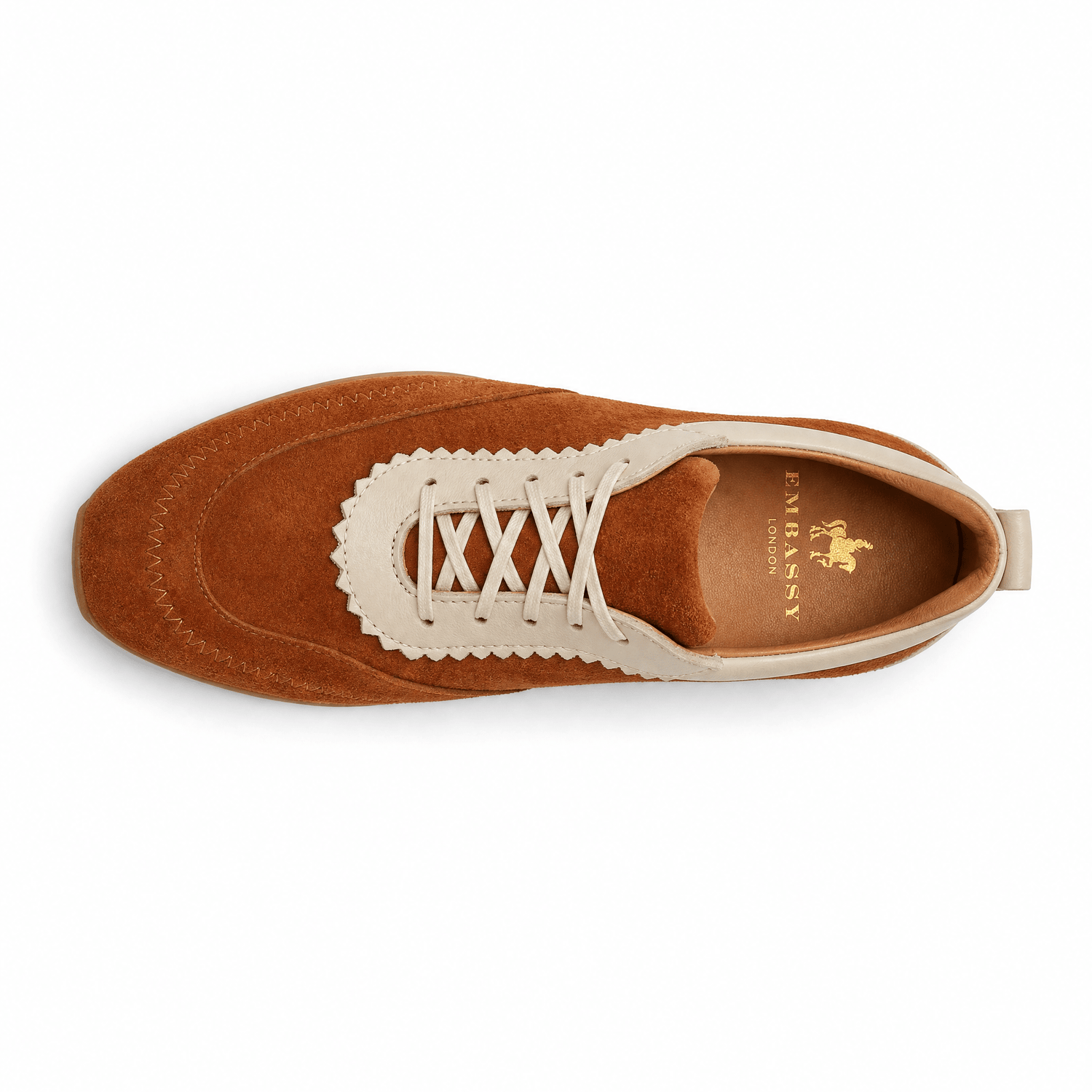 Bristol - Brown & Cream Womens Trainers Embassy London 