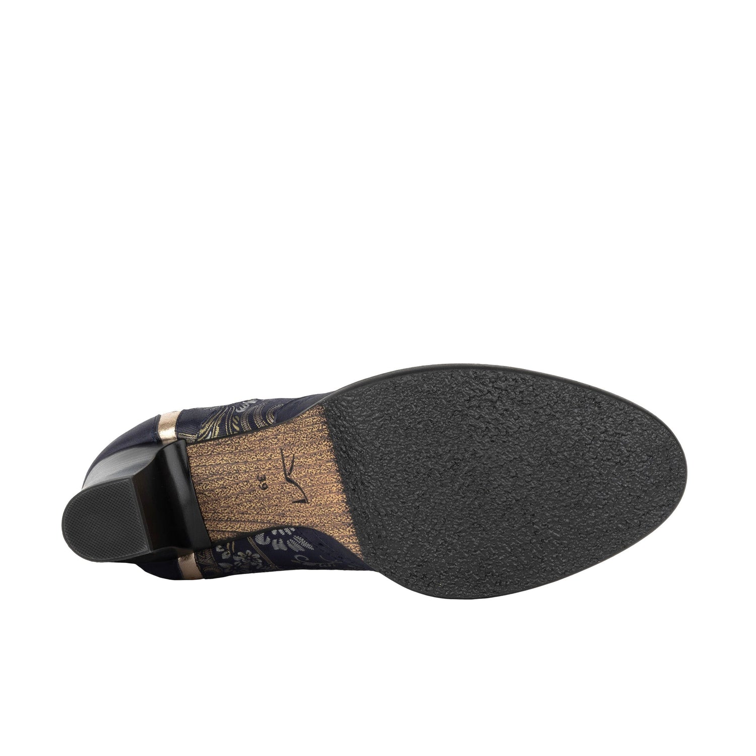 Casino - Blue & Silver Paisley Womens Heels Embassy London 