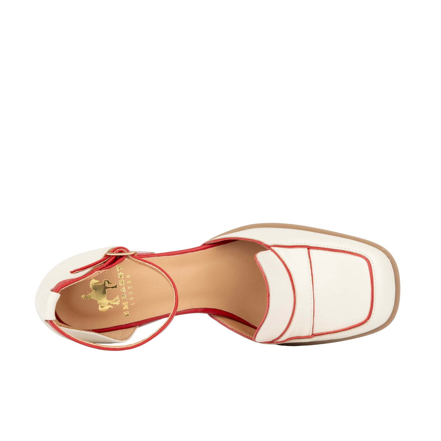 Mayfair - Red & Cream Womens Heels Embassy London 