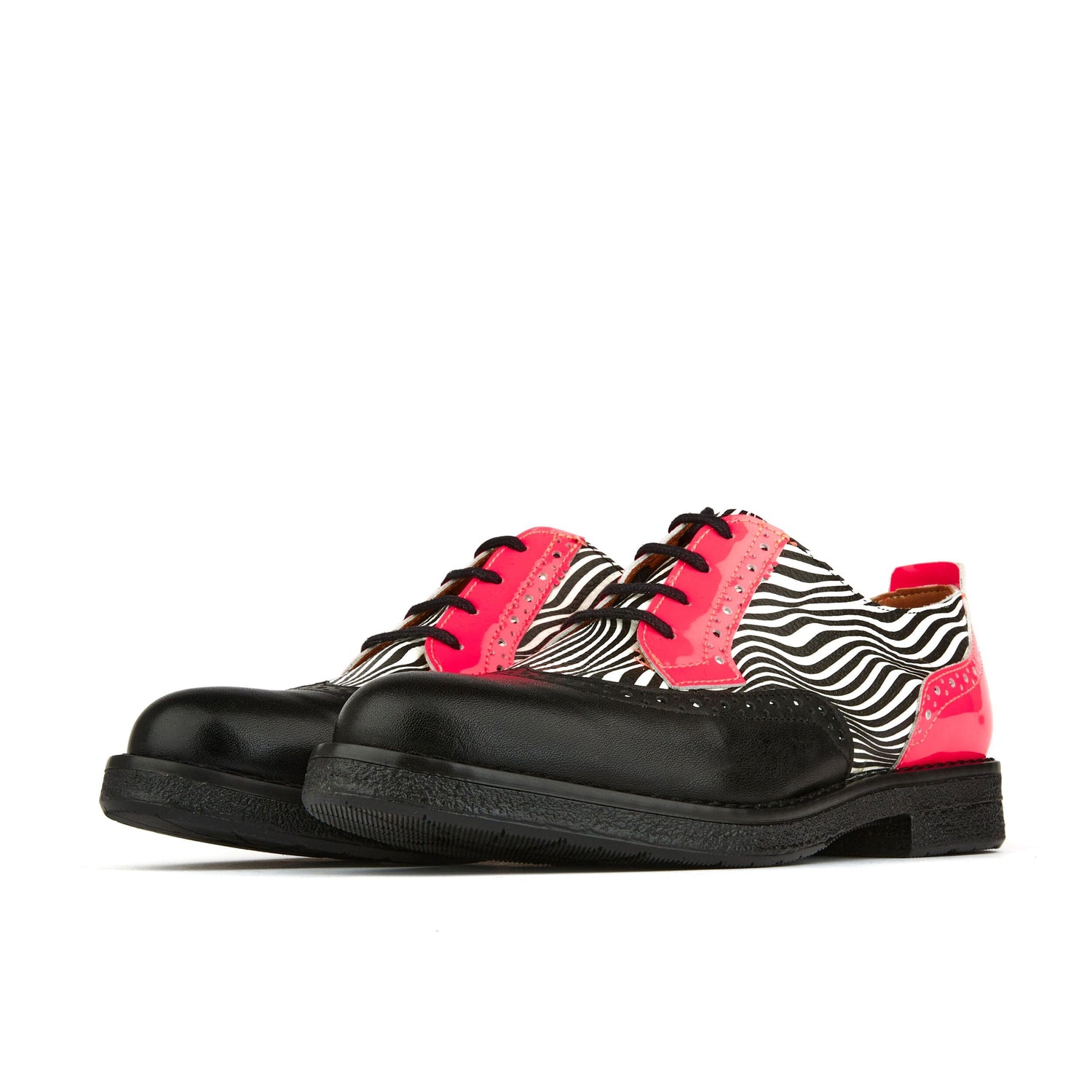 The Artist - Optical Zebra & Black & Pink Womens Shoes Embassy London 