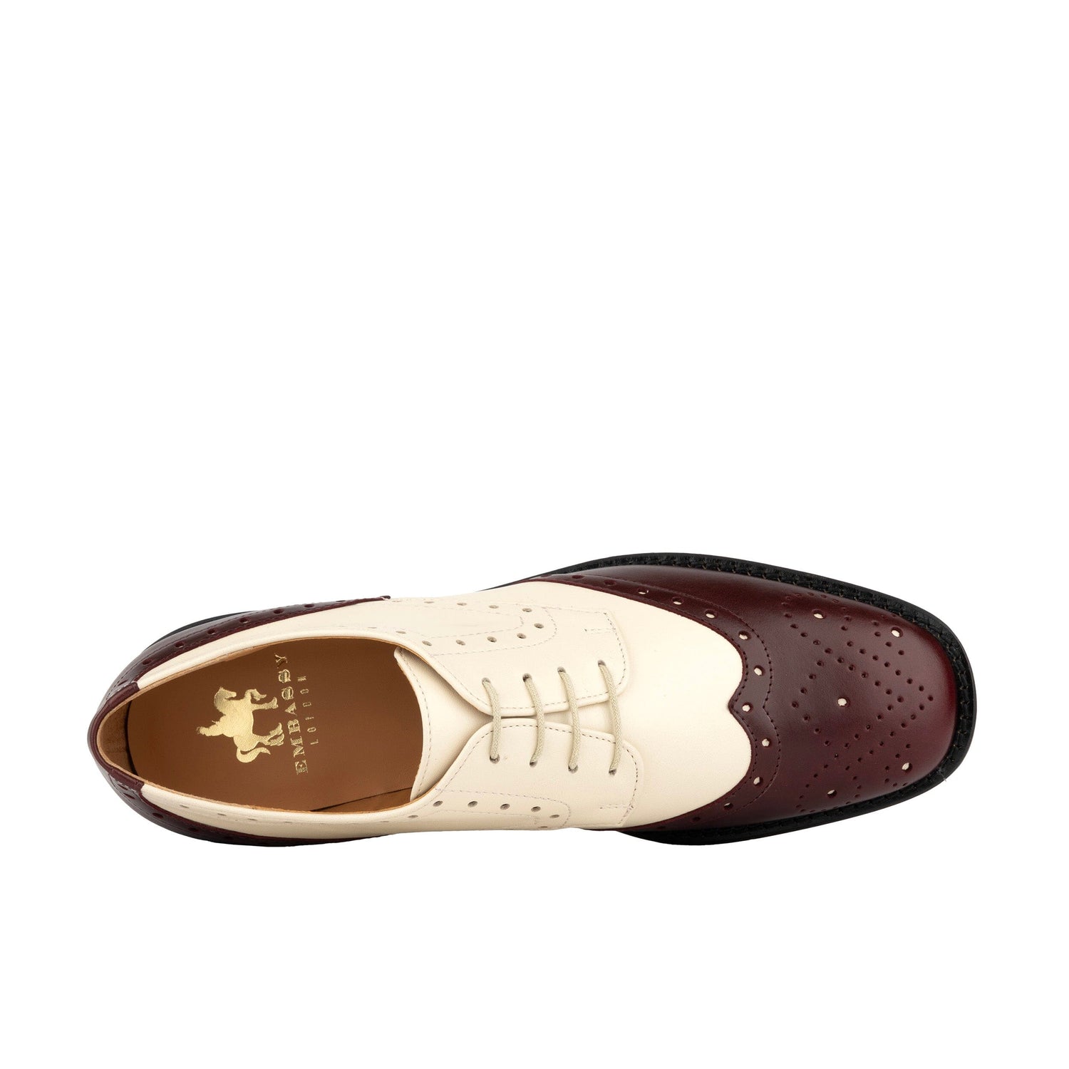 Eton - Burgundy & Cream Womens Shoes Embassy London 