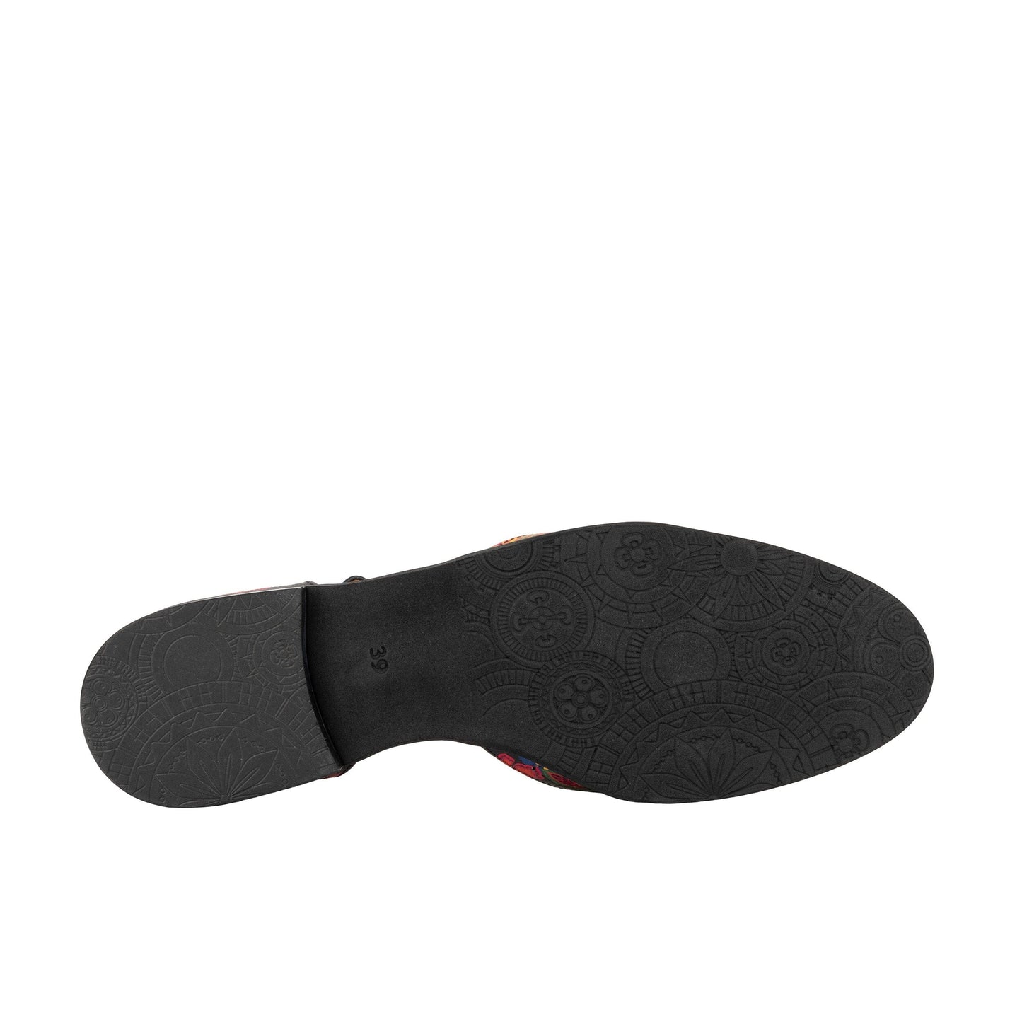 Gigot - Black & Red Flowers Womens Sandals Embassy London 