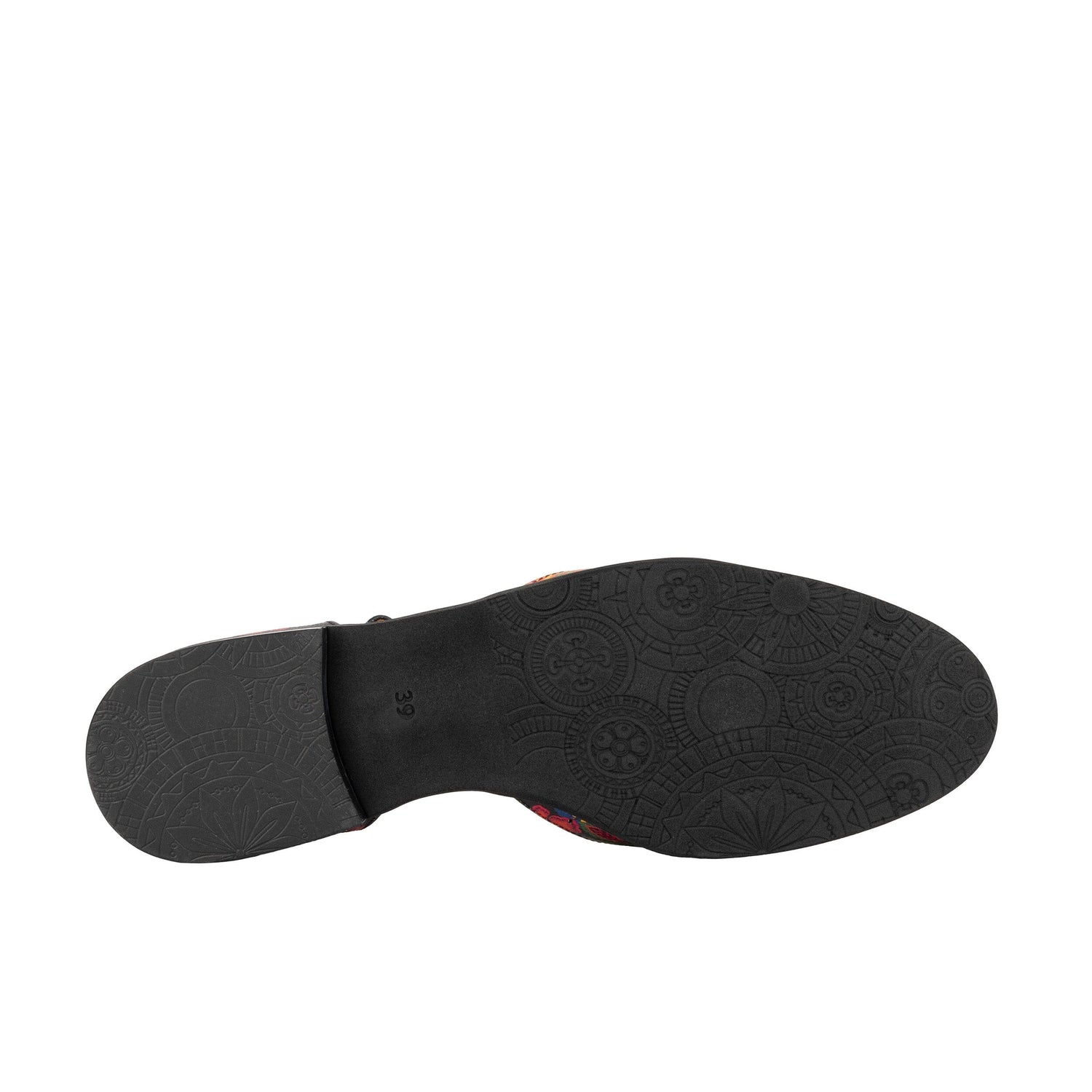 Gigot - Black & Red Flowers Womens Sandals Embassy London 