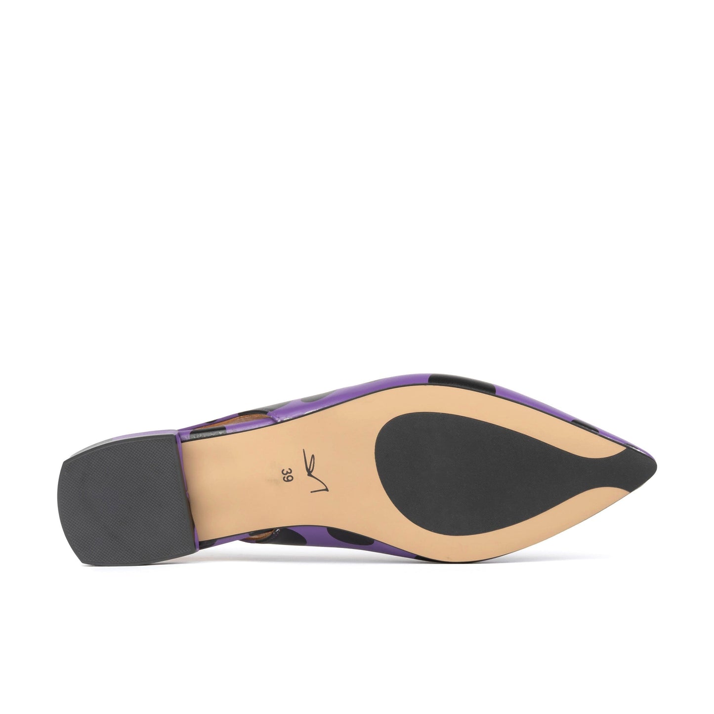 Holly - Black & Purple Polka Womens Sandals Embassy London 