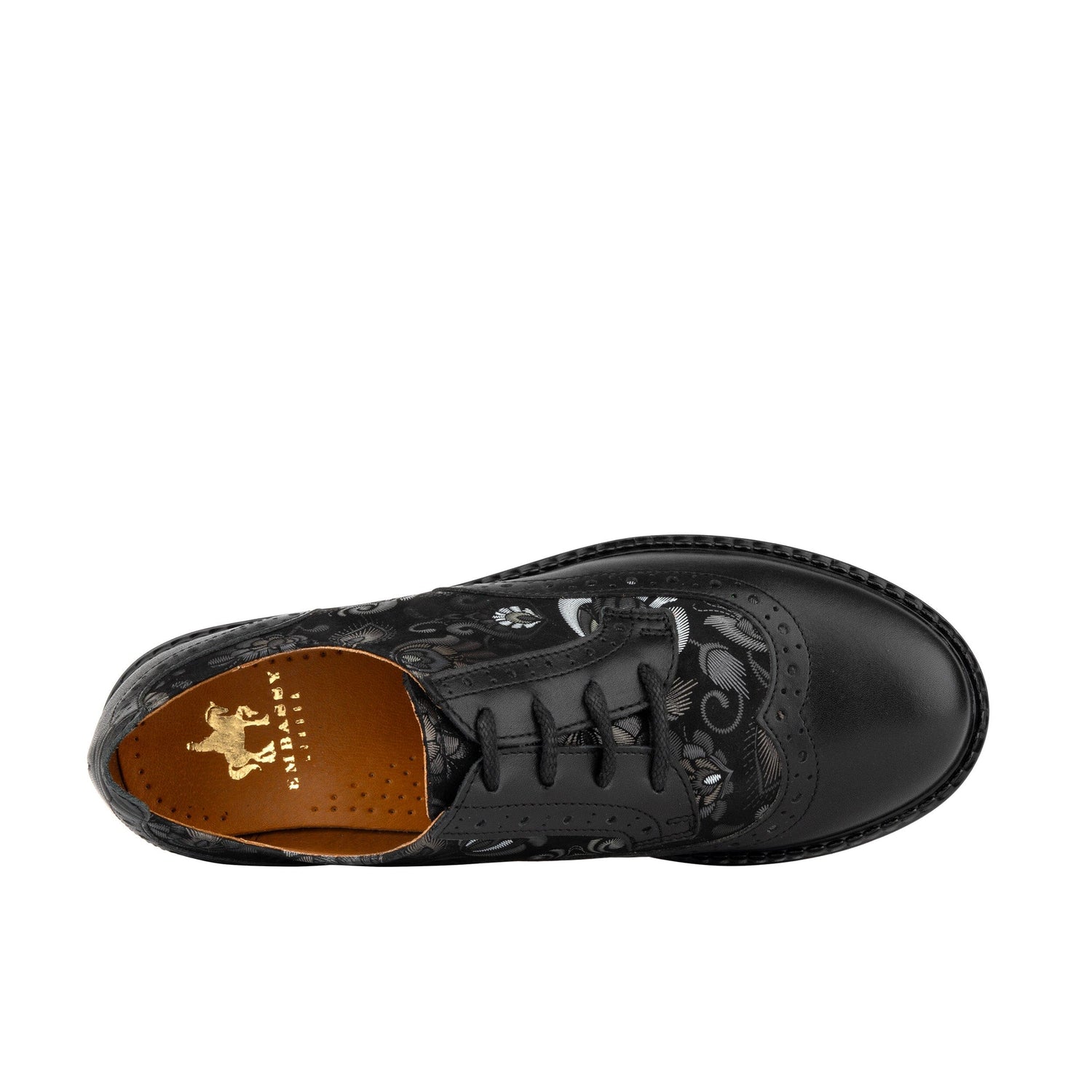 DreamFiters - Black Emboss Womens Shoes Embassy London 