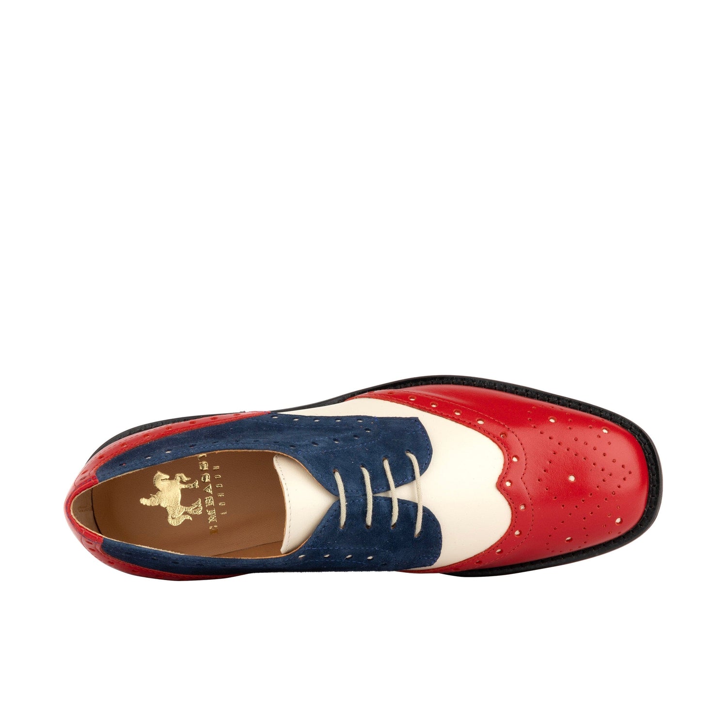 Eton - Red & Blue & Cream Womens Shoes Embassy London 