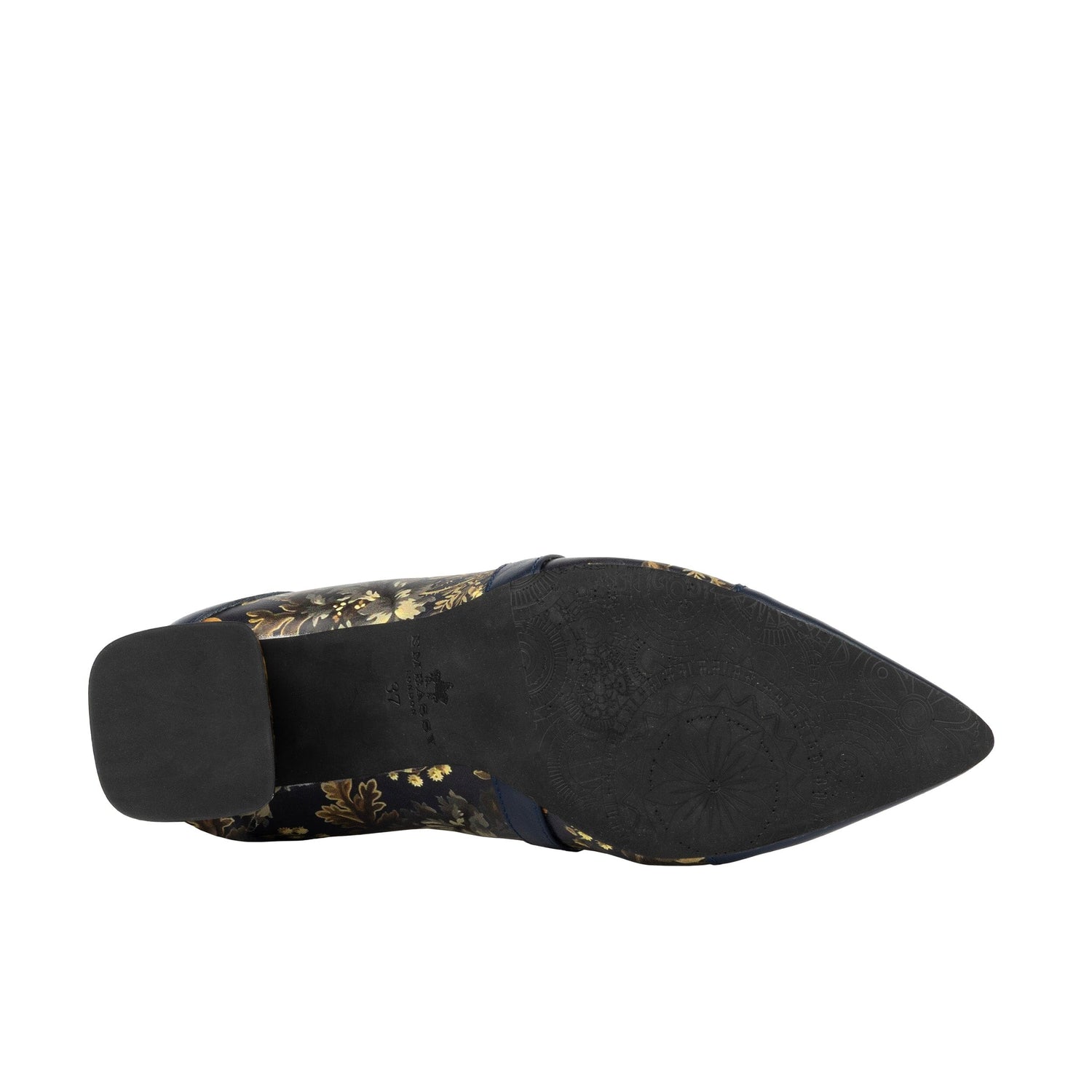 Harlowe High - Navy & Autumn Bloom Womens Heels Embassy London 
