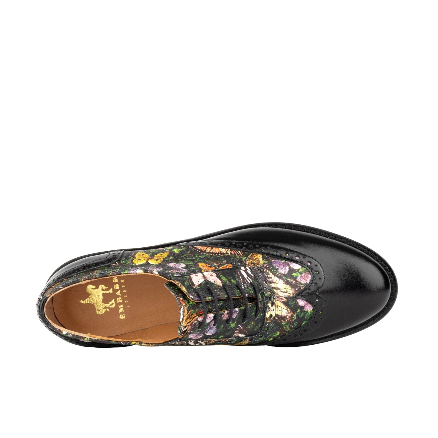 Vivienne - Black & Butterfly Multi Womens Shoes Embassy London 