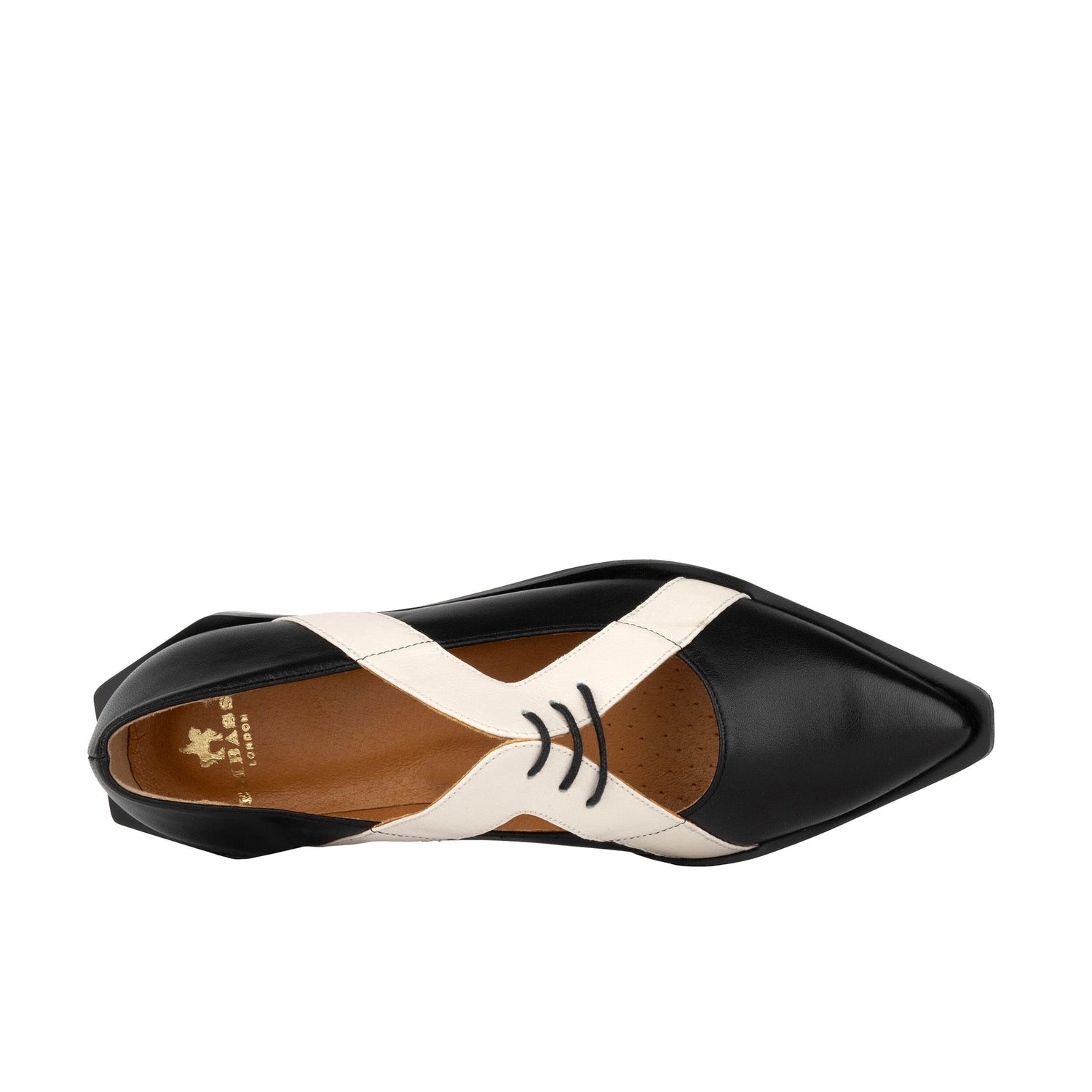 Embassy London USA Women's Harlowe Pointed Toe Flat - Black - Ballerinas