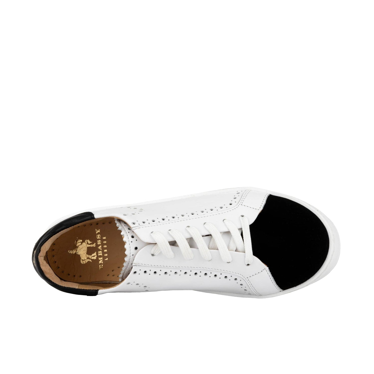 Serena - Black & White Womens Trainers Embassy London 