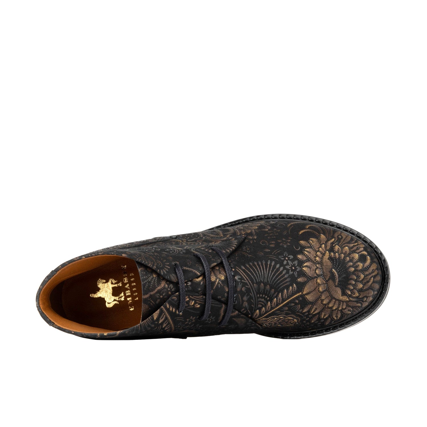 Laviva - Black & Gold Womens Ankle Boots Embassy London 