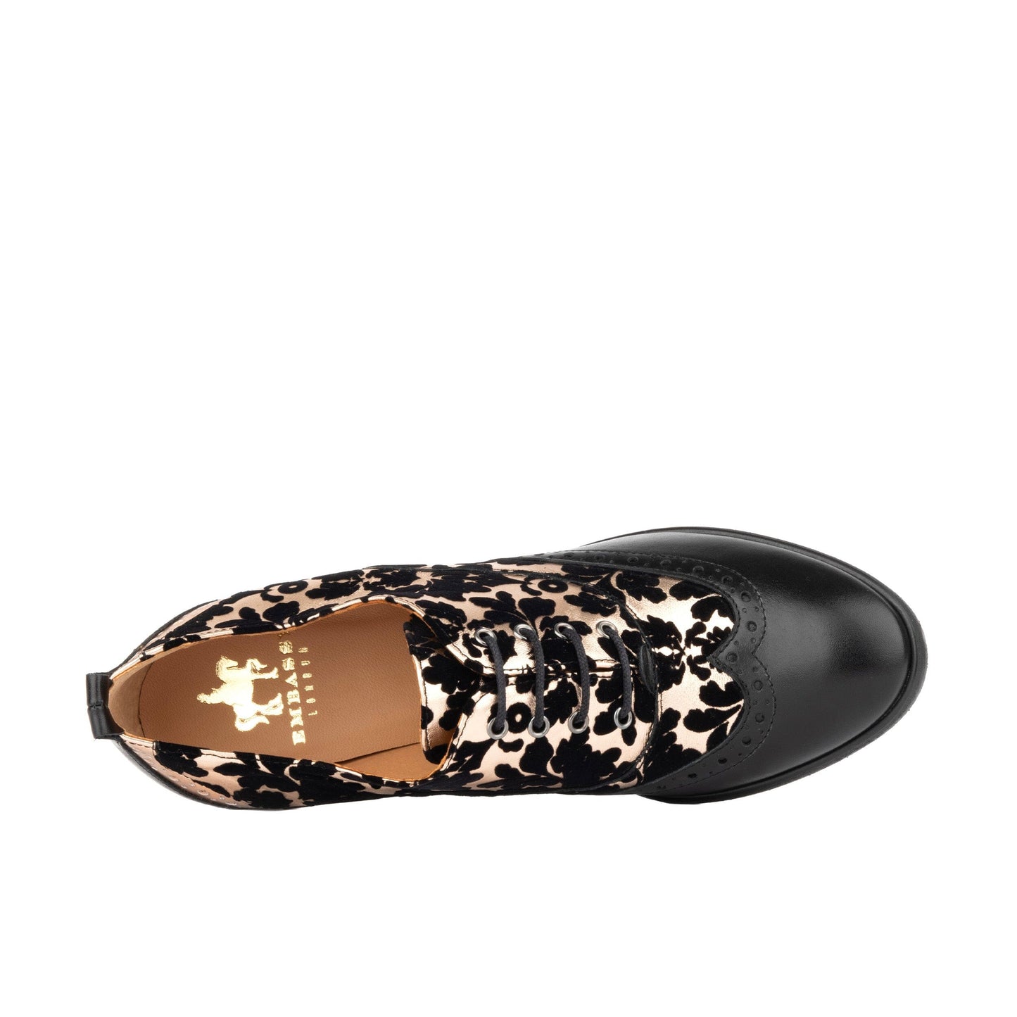 Casino - Black & Rose Gold Womens Heels Embassy London 