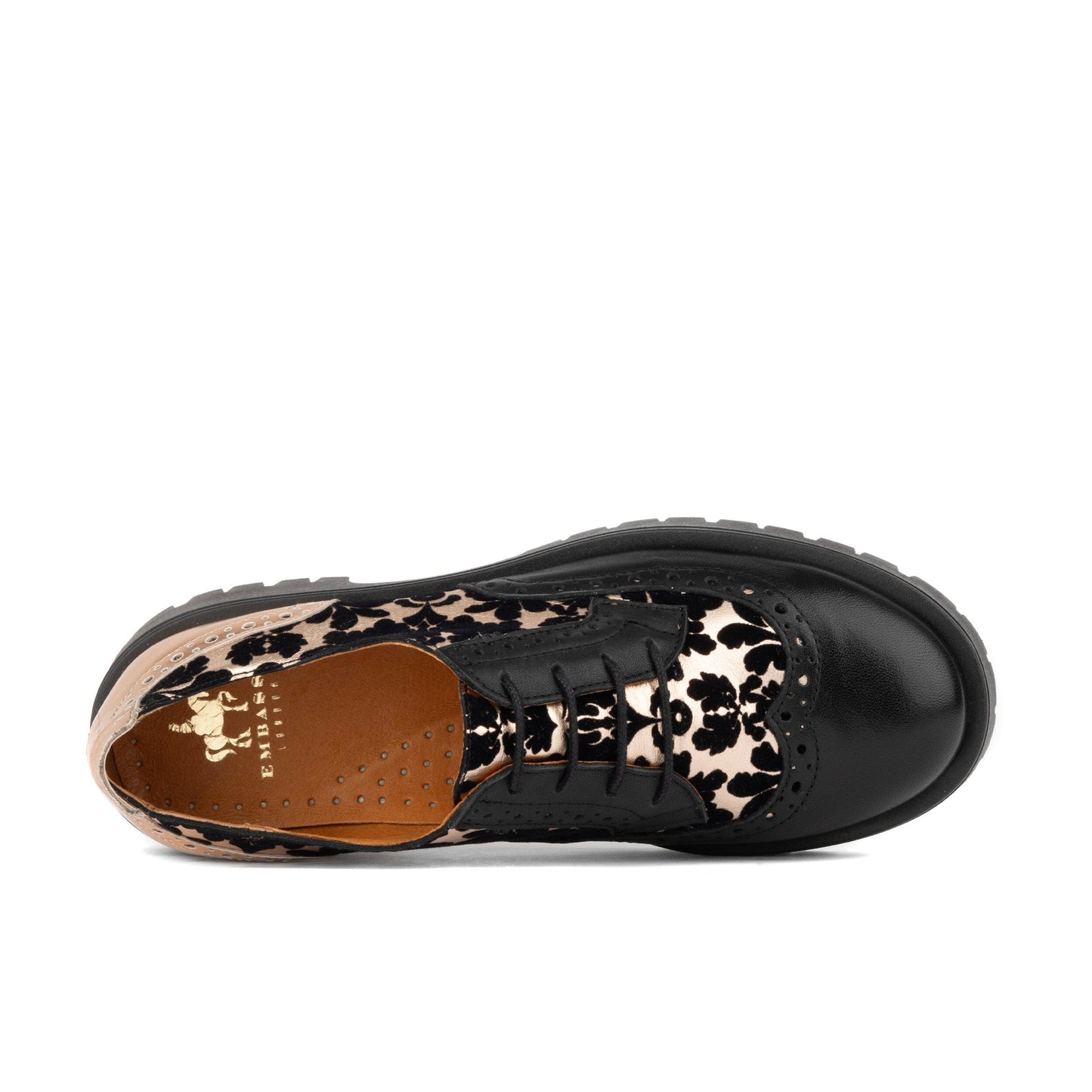 Artisan - Black & Rose Gold Womens Shoes Embassy London 