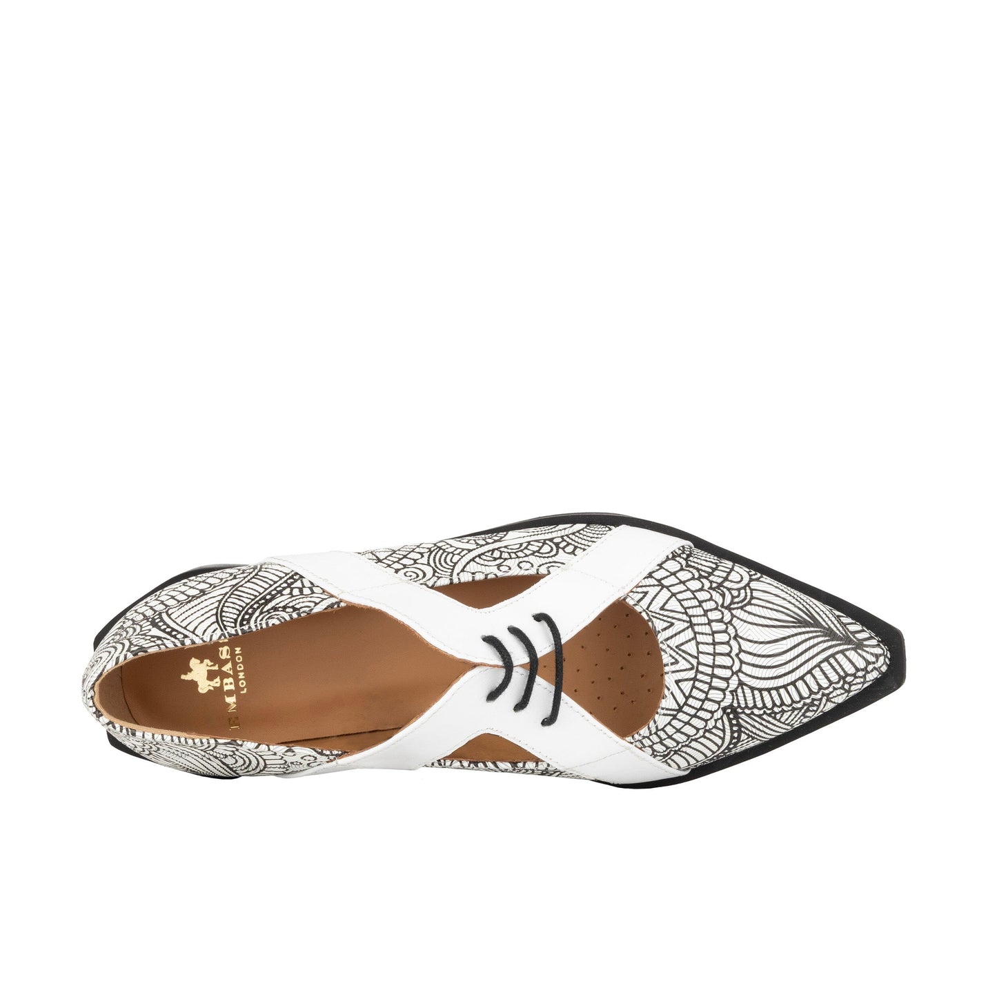 Harlowe - Black & White & Graphic Print Womens Shoes Embassy London 