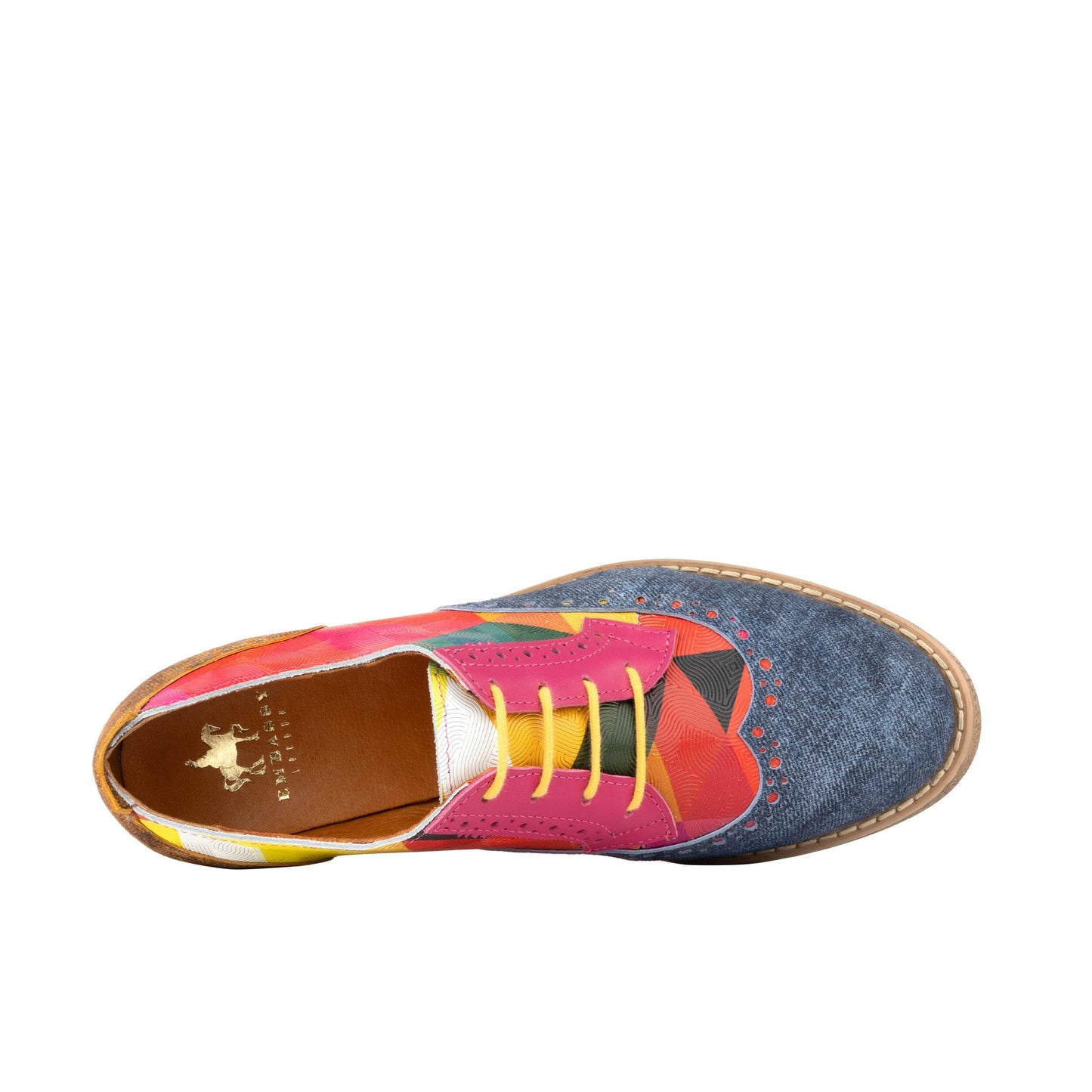 The Artist - Denim Blue & Retro Womens Oxfords Embassy London 