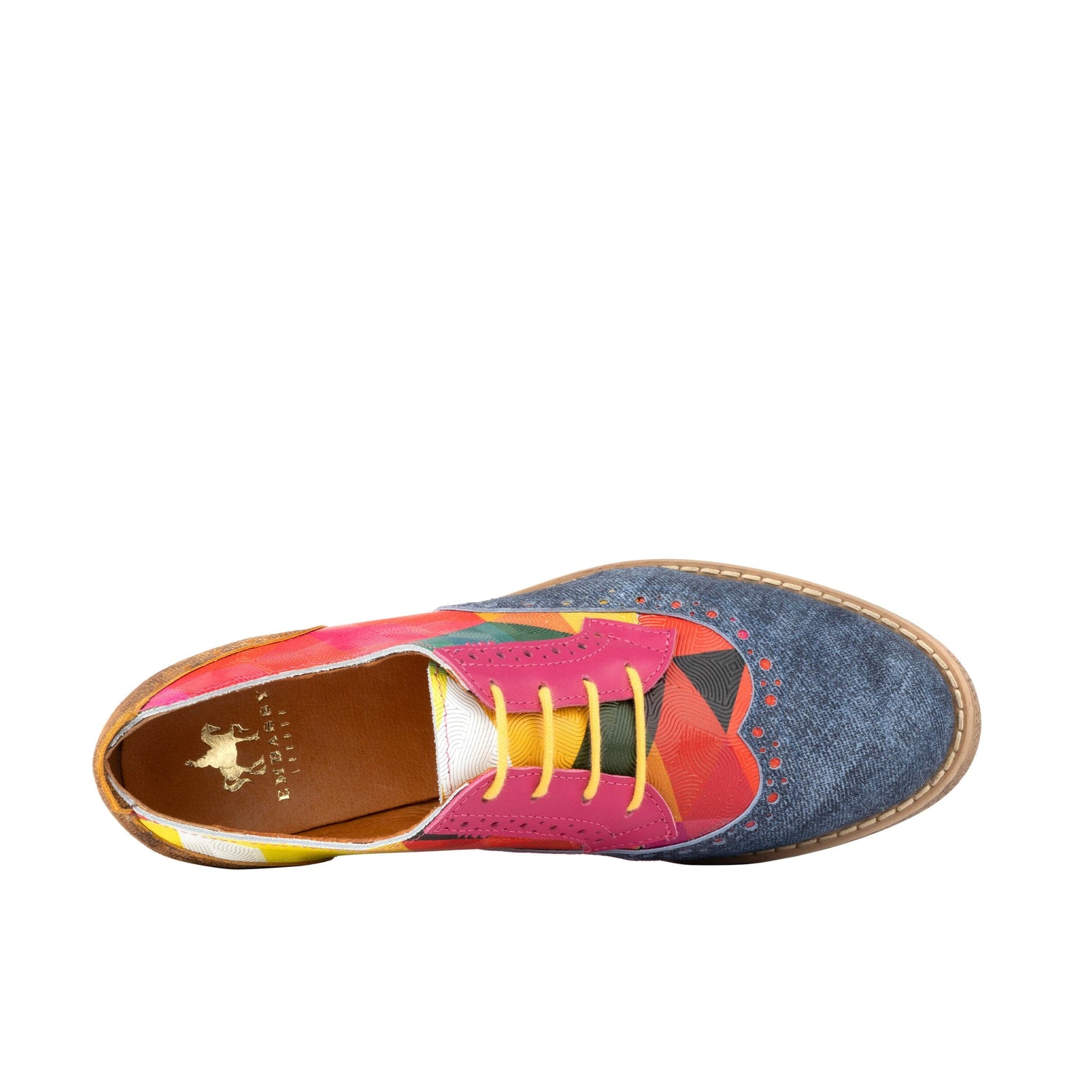 The Artist - Denim Blue & Retro Womens Oxfords Embassy London 