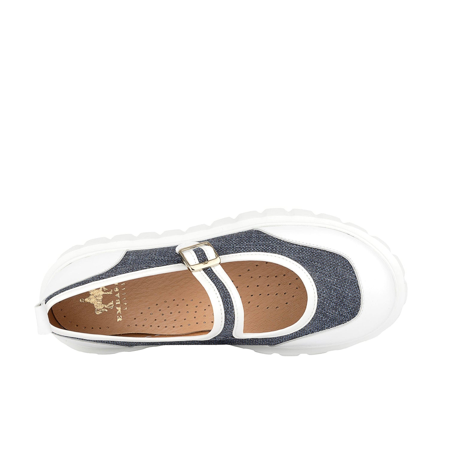 Sophie - Denim & White Womens Sandals Embassy London 