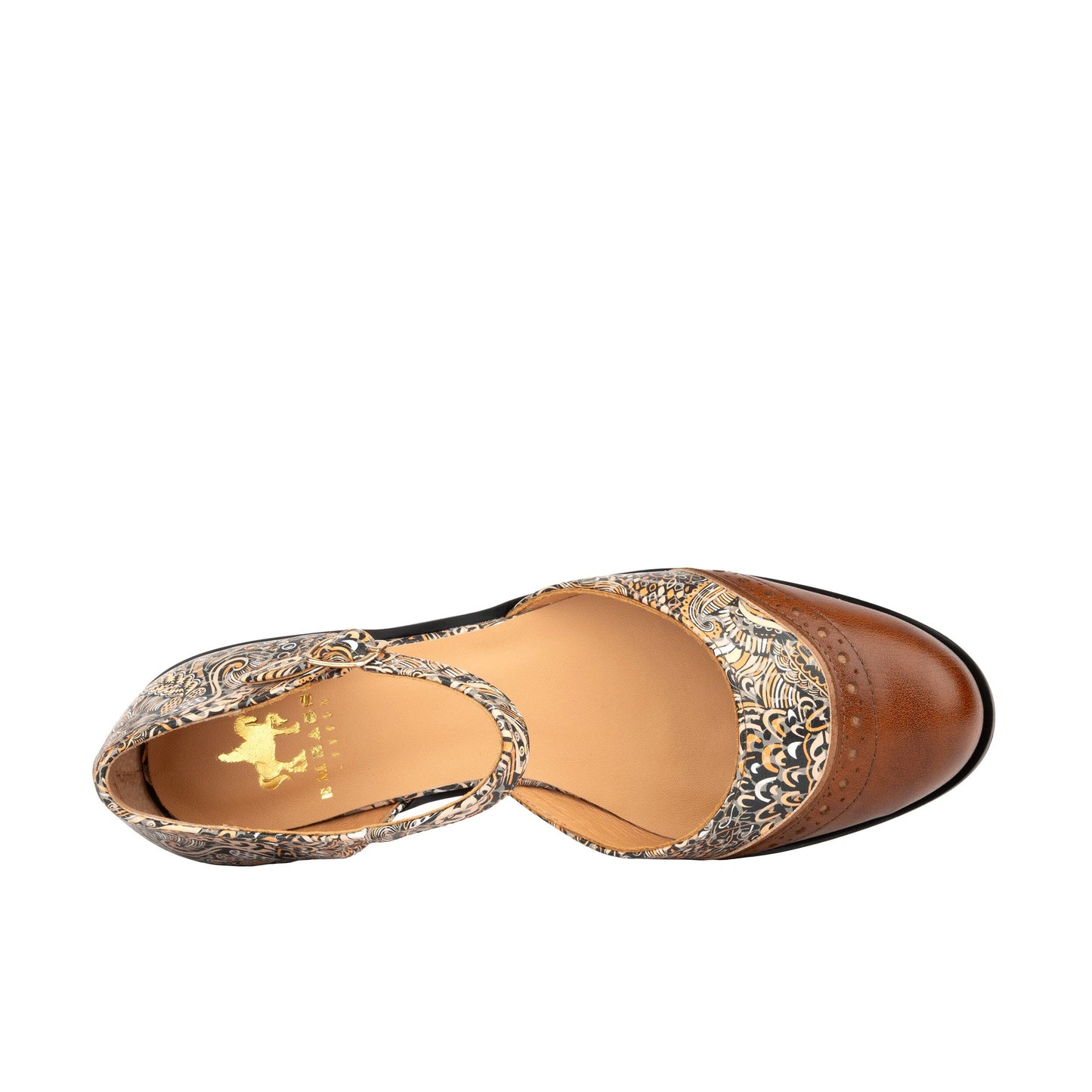 Gigot - Brown Paisley Womens Sandals Embassy London 