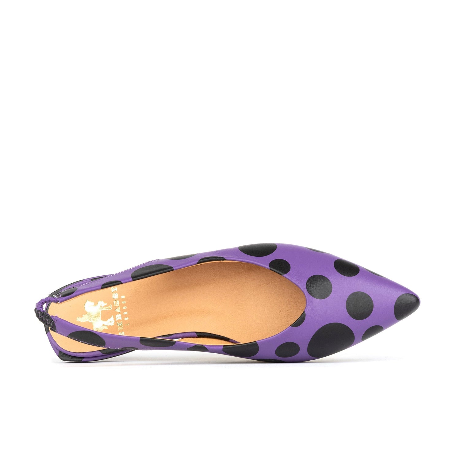 Holly - Black & Purple Polka Womens Sandals Embassy London 