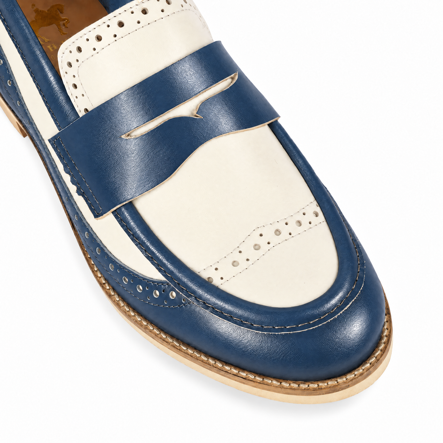 Angelina - Navy & Cream