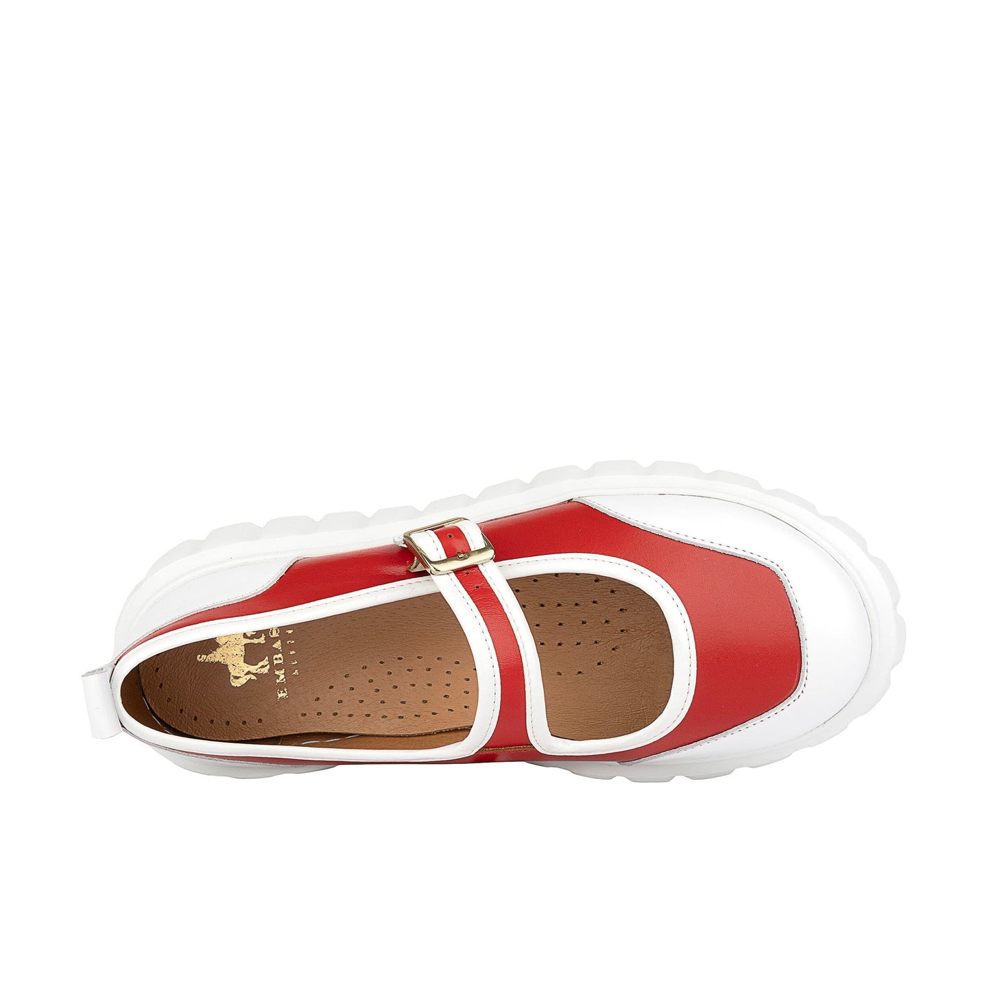 Sophie - Red & White Womens Sandals Embassy London 