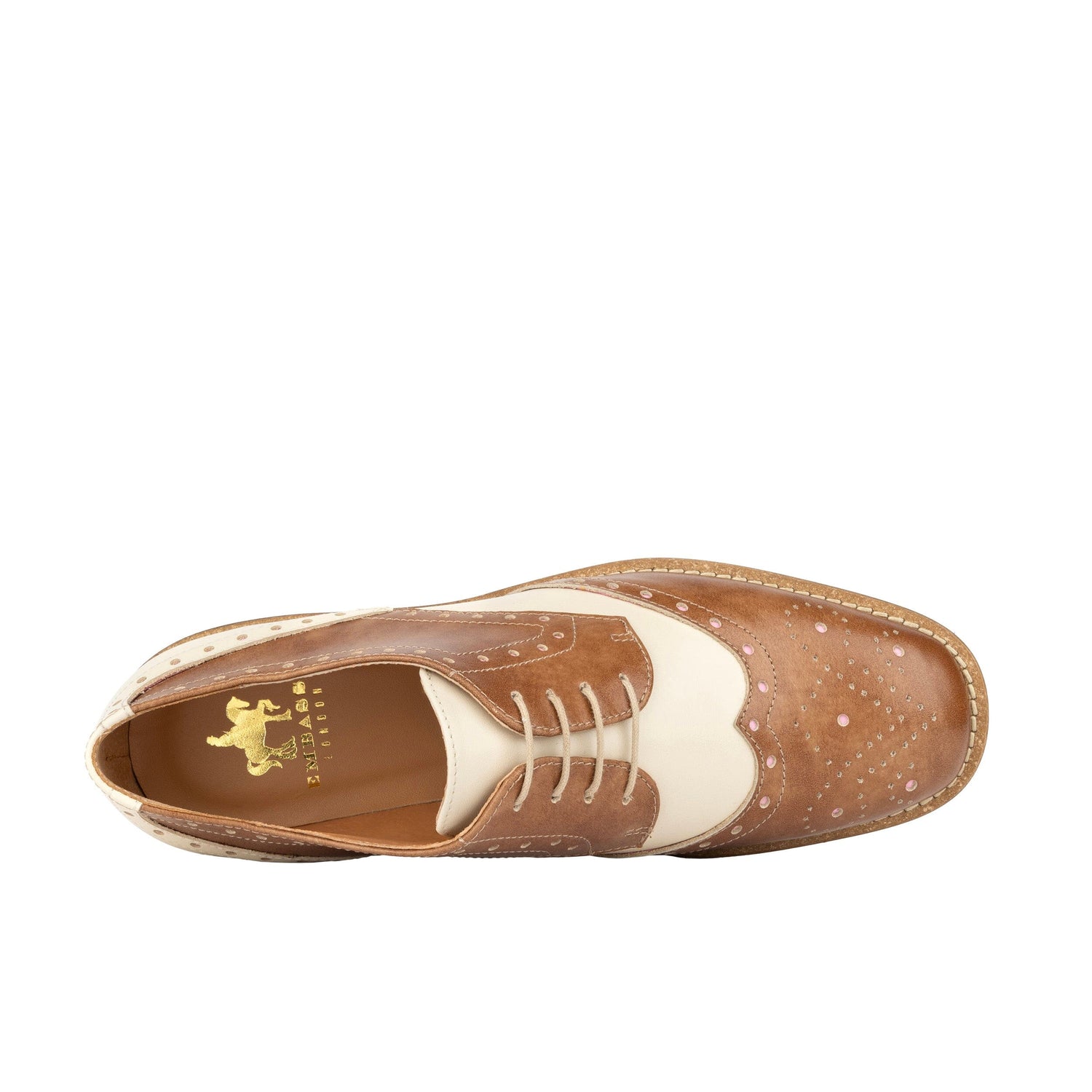 Eton - Tan & Off White Womens Shoes Embassy London 