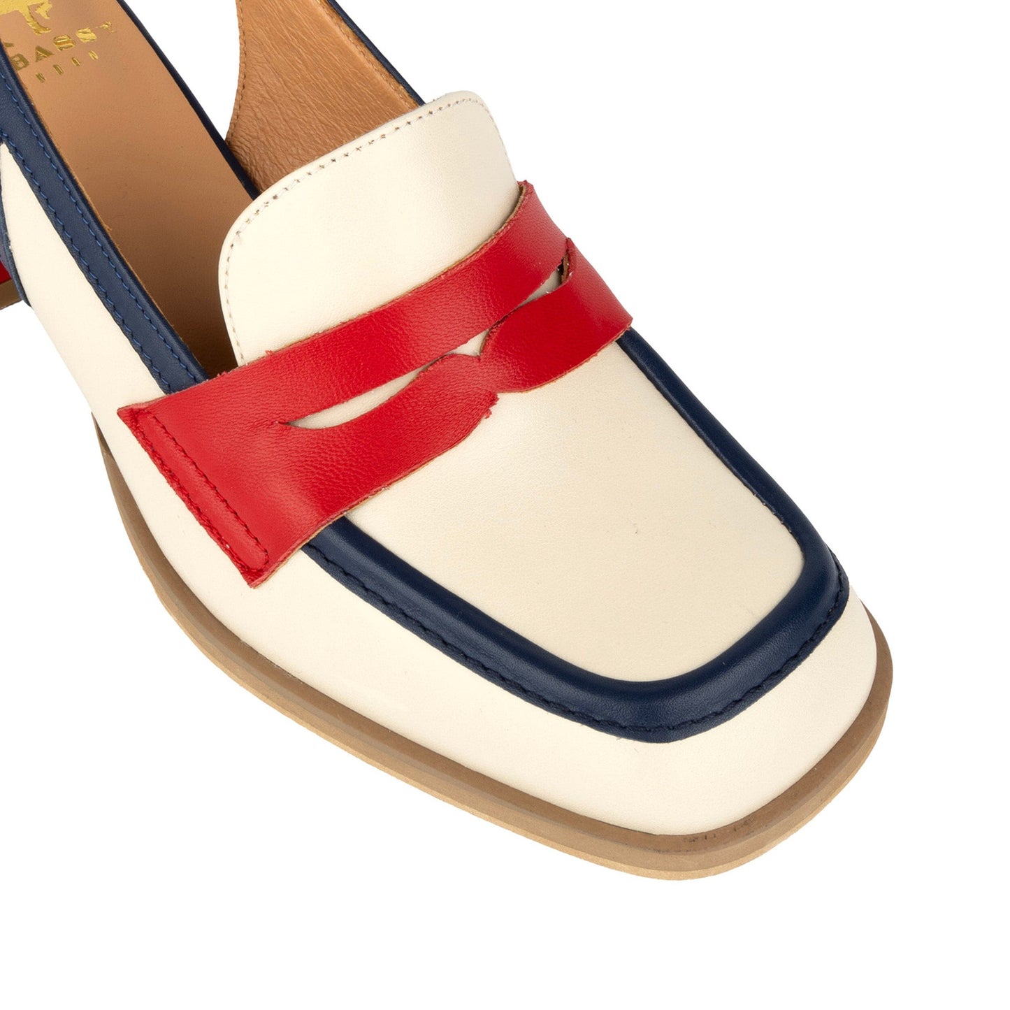 Diana - Cream & Red & Blue Womens Heels Embassy London 
