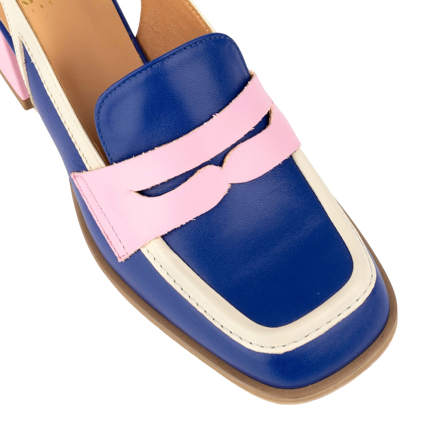 Diana - Blue & Cream & Pink Womens Heels Embassy London 