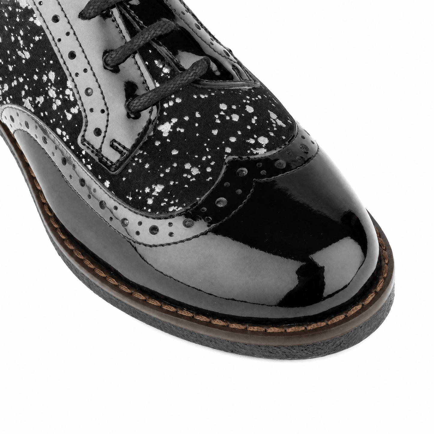 The Artist - Black & Silver Drops Womens Shoes Embassy London 