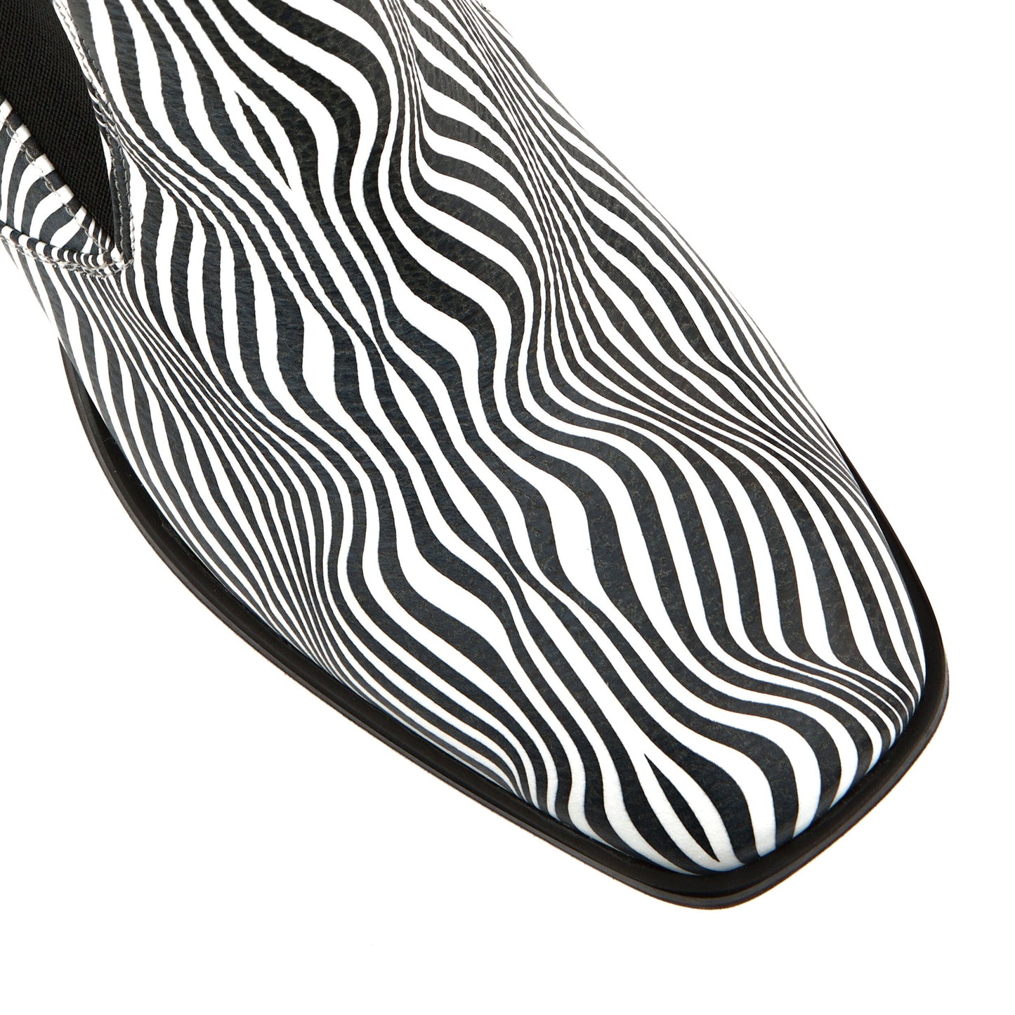 Claudia Mini - Optical Zebra & Black & Pink Womens Ankle Boots Embassy London 