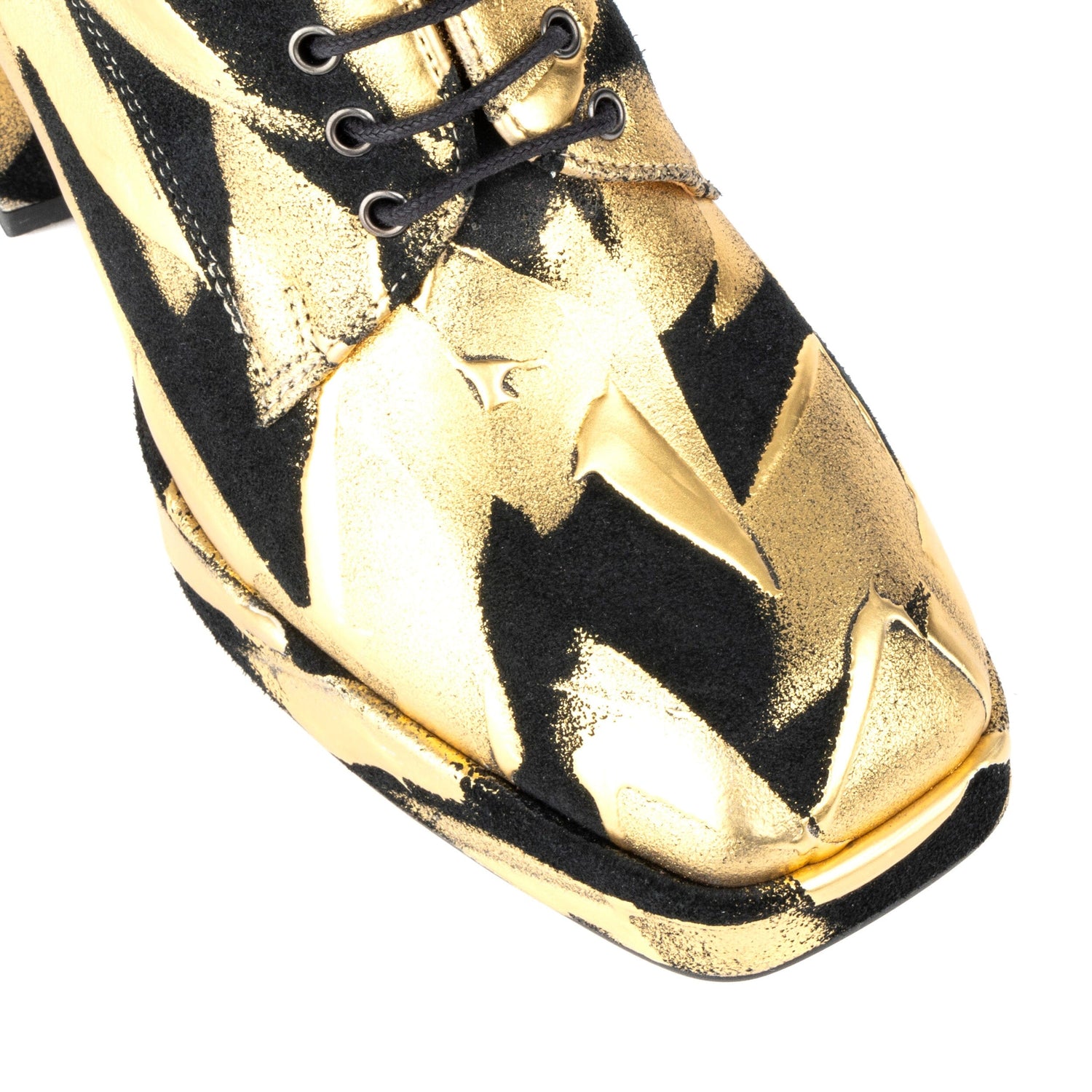 Roulette Platform - Gold & Black Womens Heels Embassy London 