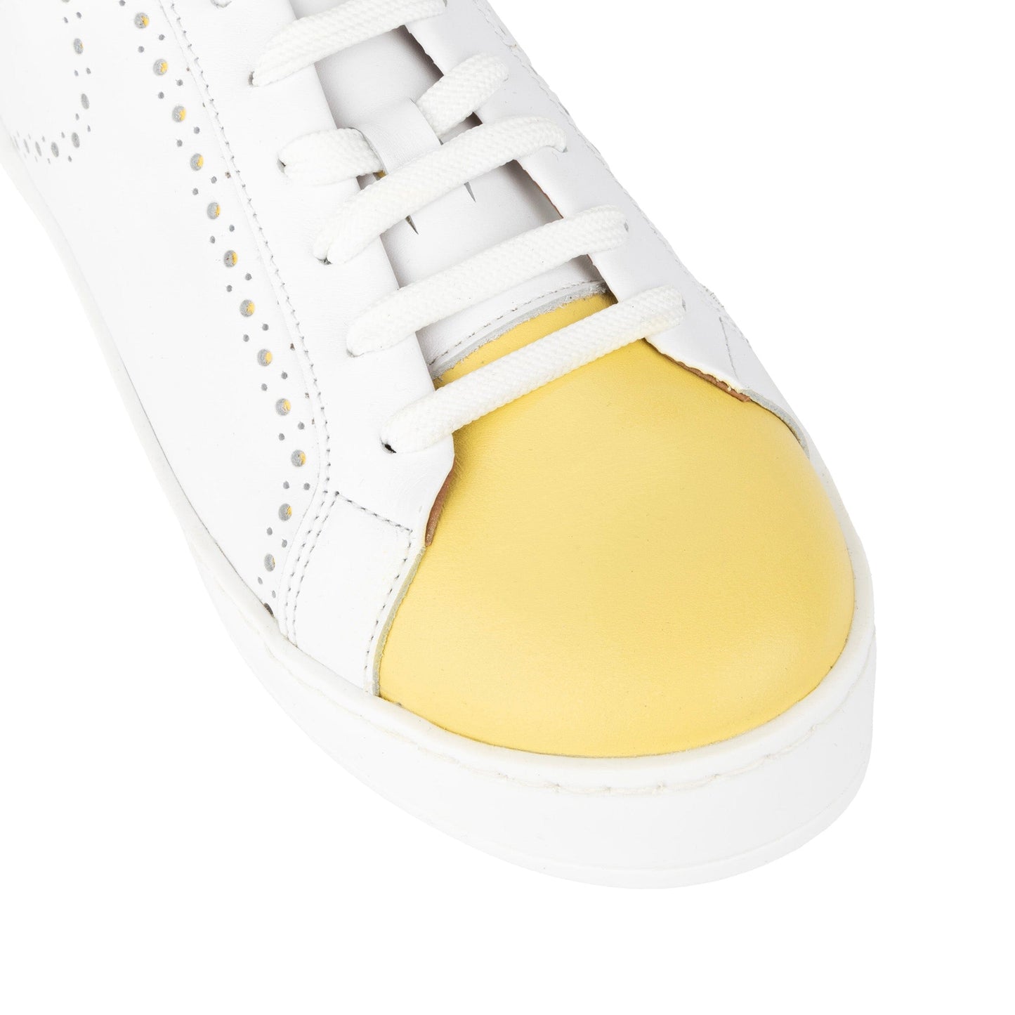 Serena - White & Yellow & Pastel Multi Womens Trainers Embassy London 