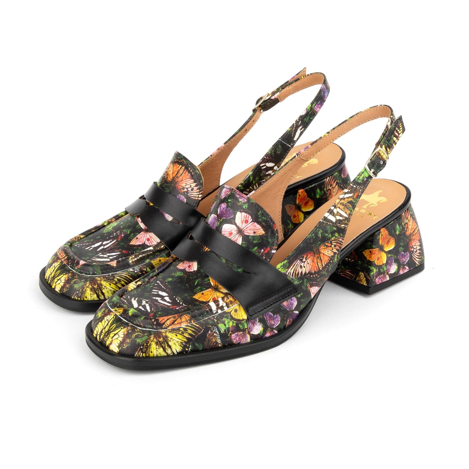 Diana - Black & Butterfly Multi Womens Heels Embassy London 