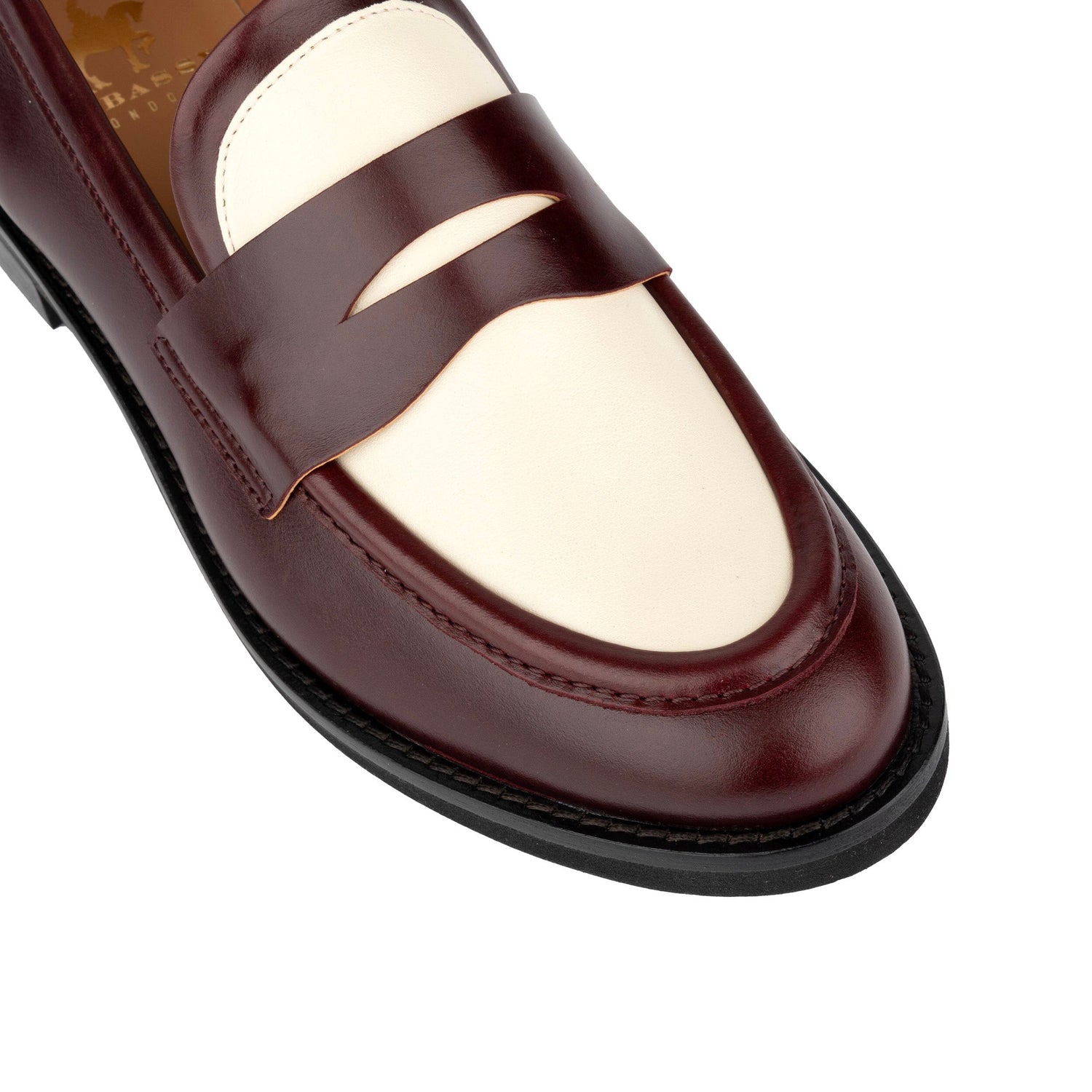 Kay - Burgundy & Cream Womens Loafers Embassy London 