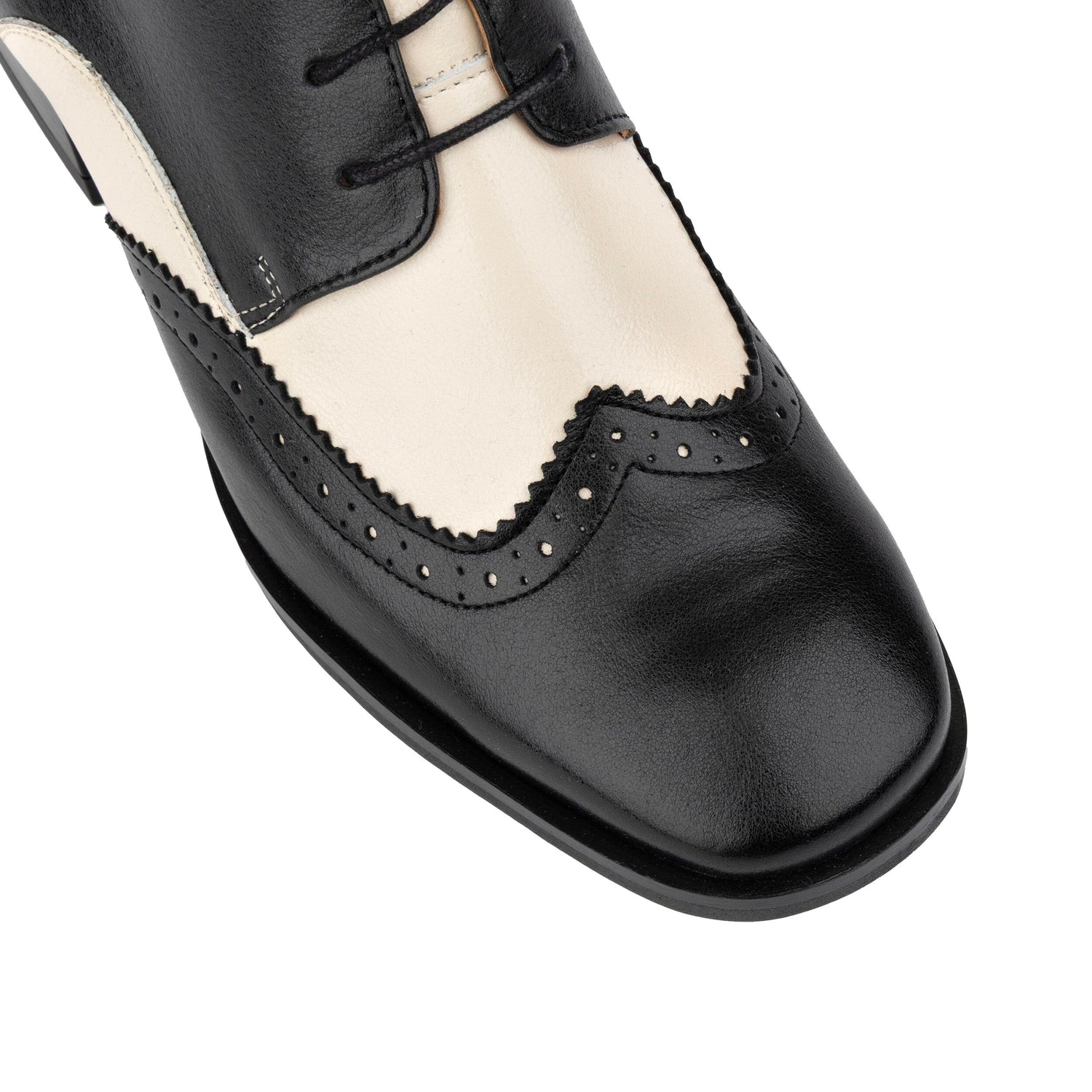 Ziggy - Black & Cream Womens Heels Embassy London 