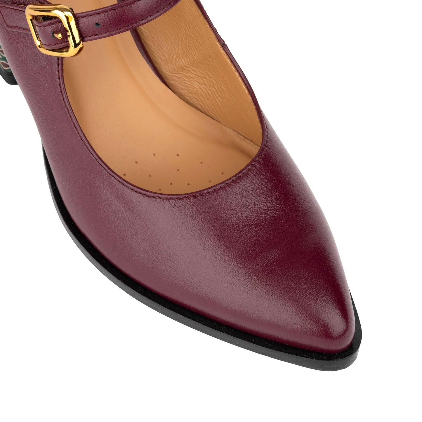 Hyde - Burgundy & Green Diamond Womens Heels Embassy London 