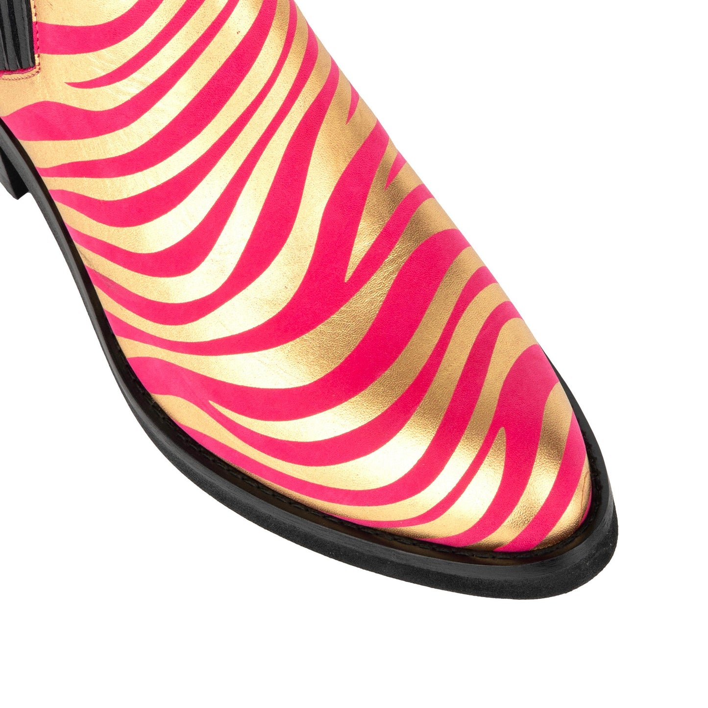 Texas - Pink & Gold Womens Ankle Boots Embassy London 