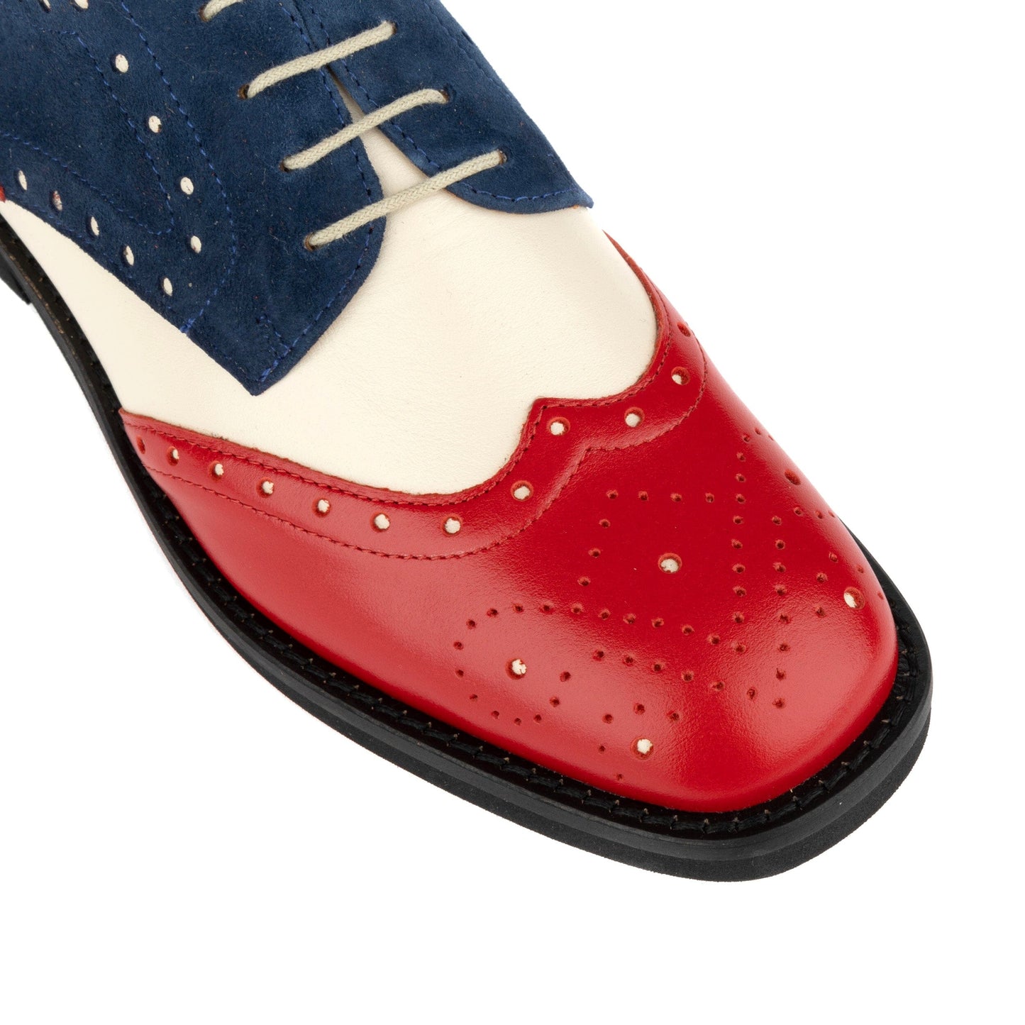 Eton - Red & Blue & Cream Womens Shoes Embassy London 