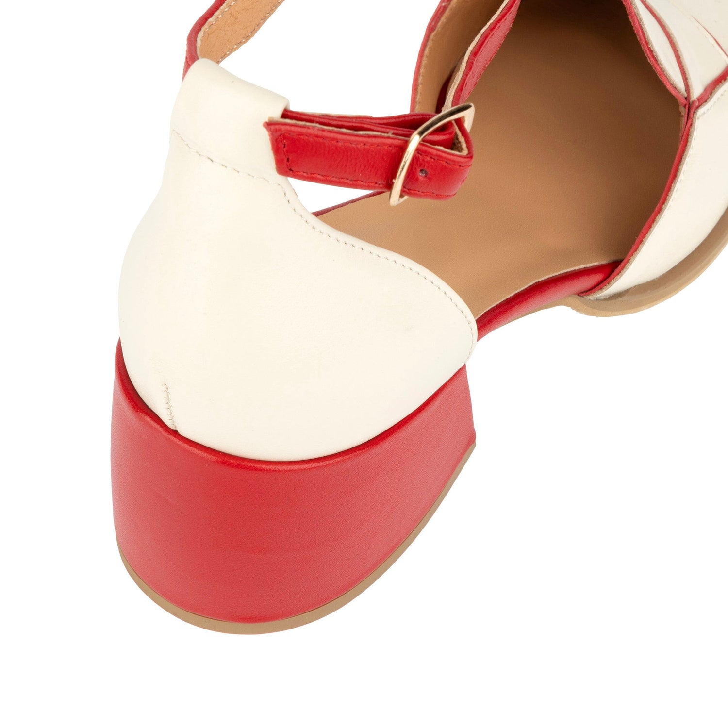 Mayfair - Red & Cream Womens Heels Embassy London 