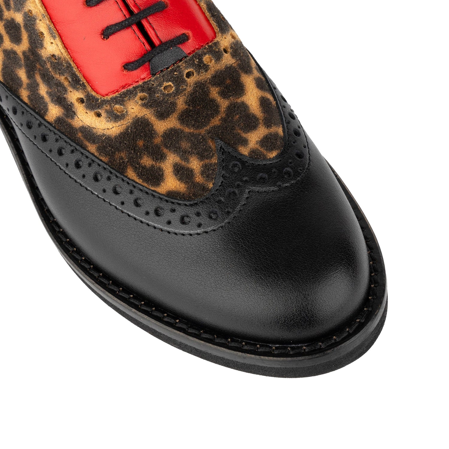 Vivienne - Leopard & Red Womens Shoes Embassy London 
