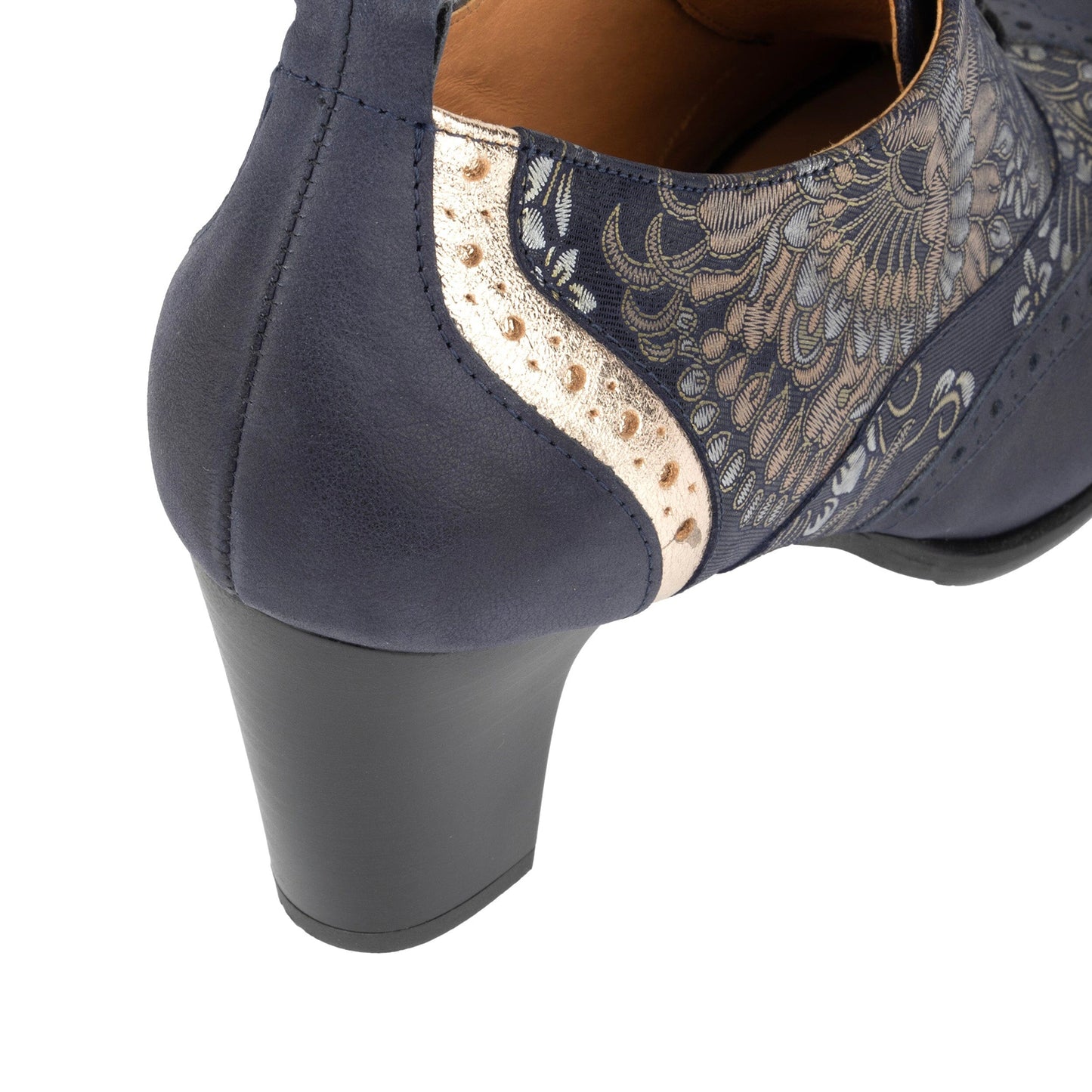 Casino - Blue & Silver Paisley Womens Heels Embassy London 