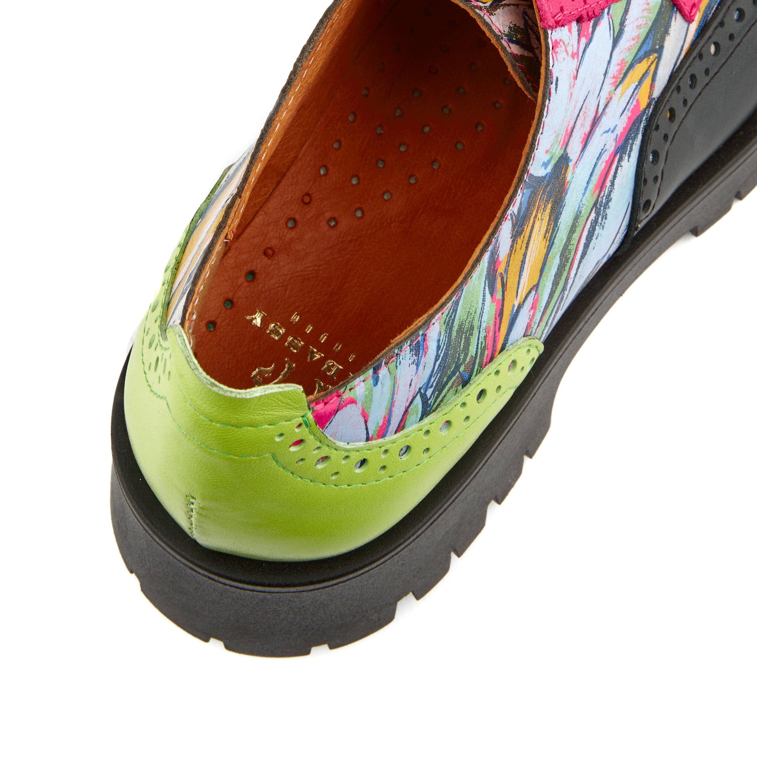 Artisan - Dark Flamingo & Navy & Green Womens Shoes Embassy London 
