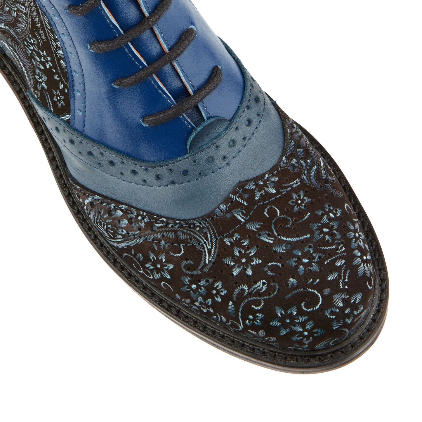 Brick Lane Boots - Blue Multi Womens Ankle Boots Embassy London 